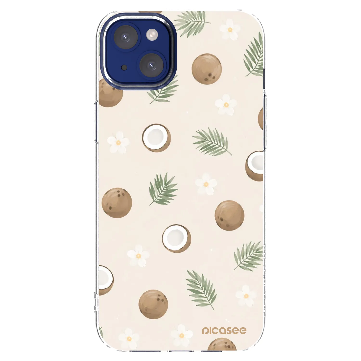 Picasee silikonska prozirna maskica za Apple iPhone 14 Plus - Coconut Breeze
