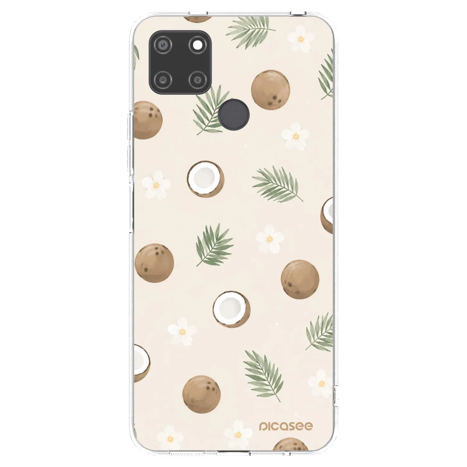 Picasee silikonska prozirna maskica za Realme C21Y - Coconut Breeze