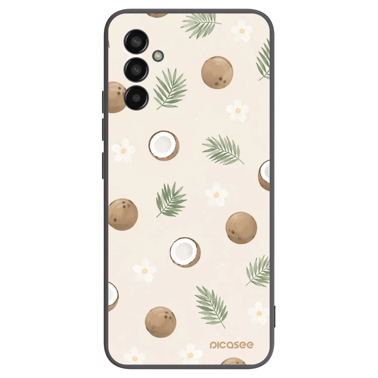 Picasee crna silikonska maskica za Samsung Galaxy M13 M135F - Coconut Breeze