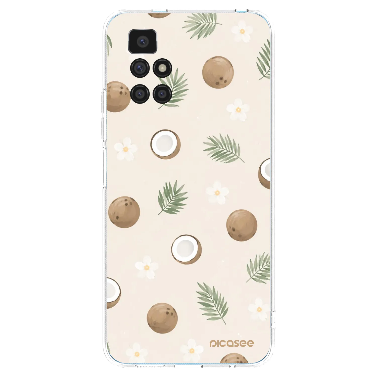 Picasee silikonska prozirna maskica za Xiaomi Redmi 10 (2022) - Coconut Breeze
