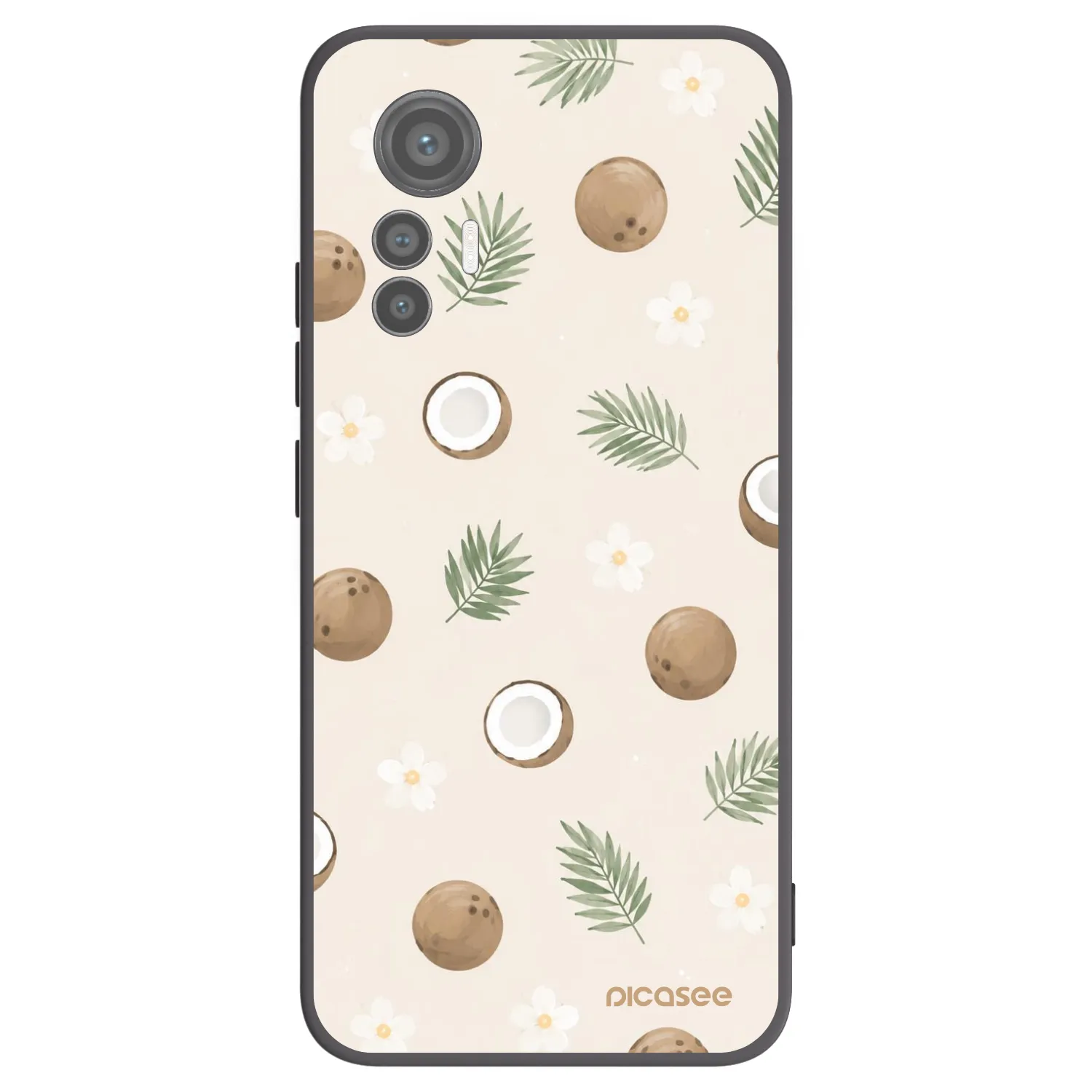 Picasee crna silikonska maskica za Xiaomi 12 Lite - Coconut Breeze