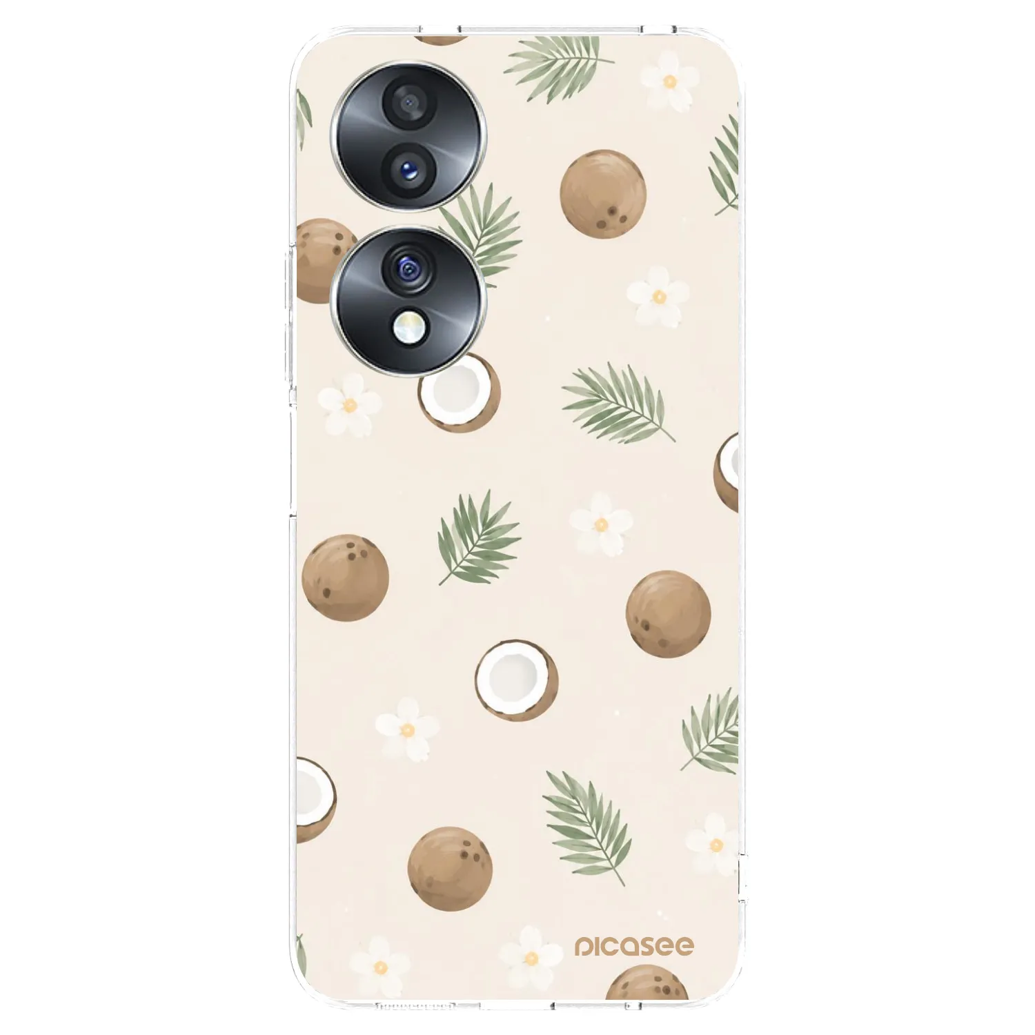 Picasee silikonska prozirna maskica za Honor 70 - Coconut Breeze