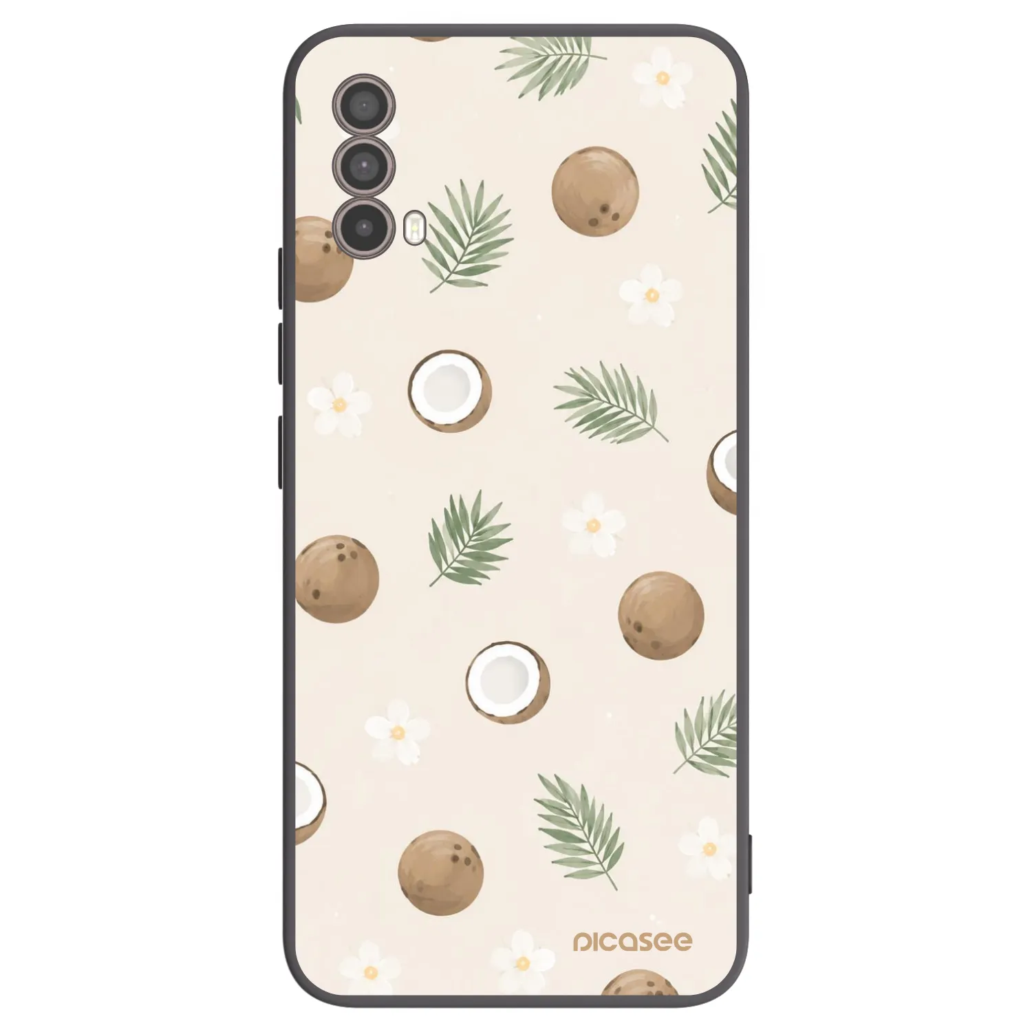 Picasee crna silikonska maskica za Motorola Moto E40 - Coconut Breeze