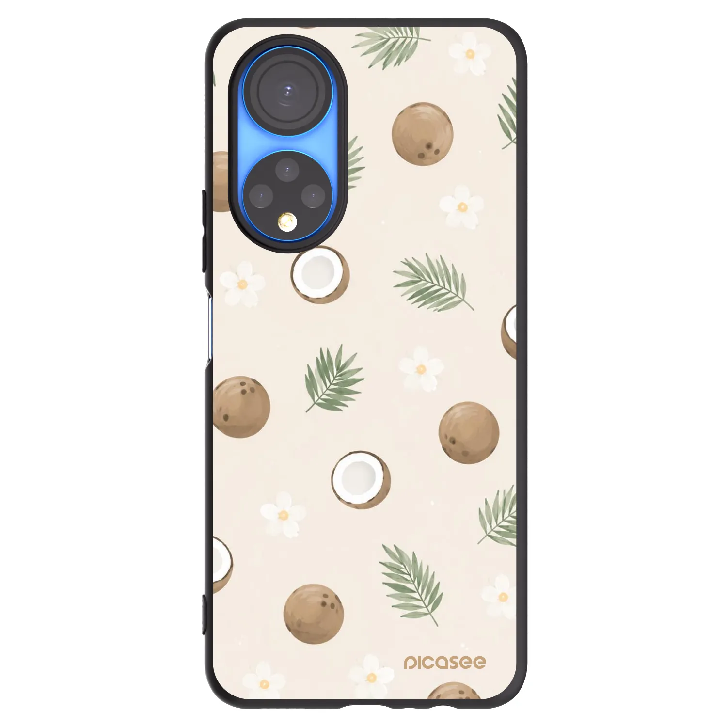 Picasee crna silikonska maskica za Honor X7 - Coconut Breeze