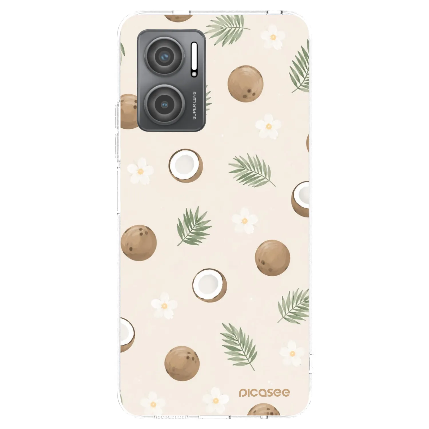 Picasee silikonska prozirna maskica za Xiaomi Redmi 10 5G - Coconut Breeze