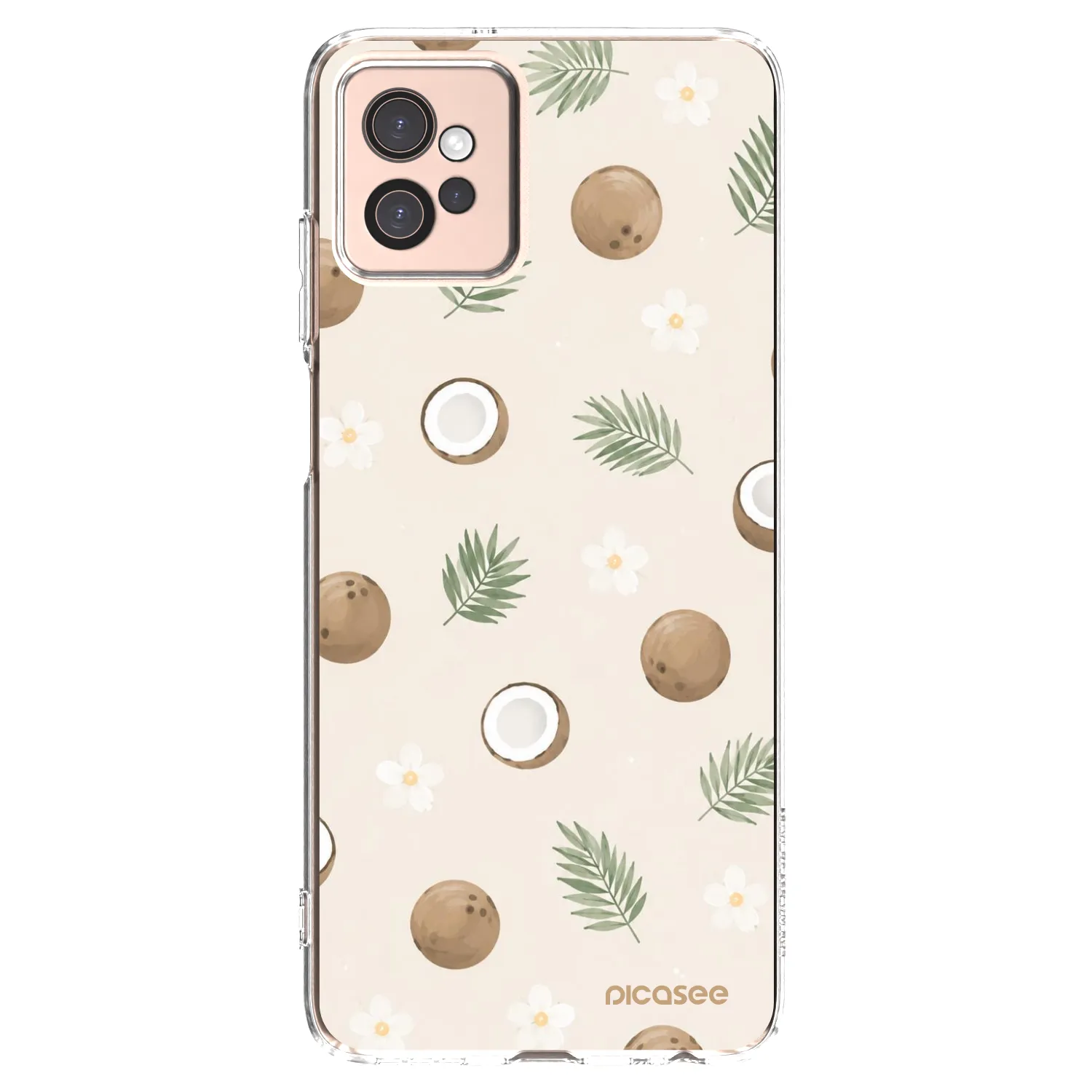 Picasee silikonska prozirna maskica za Motorola Moto G32 - Coconut Breeze