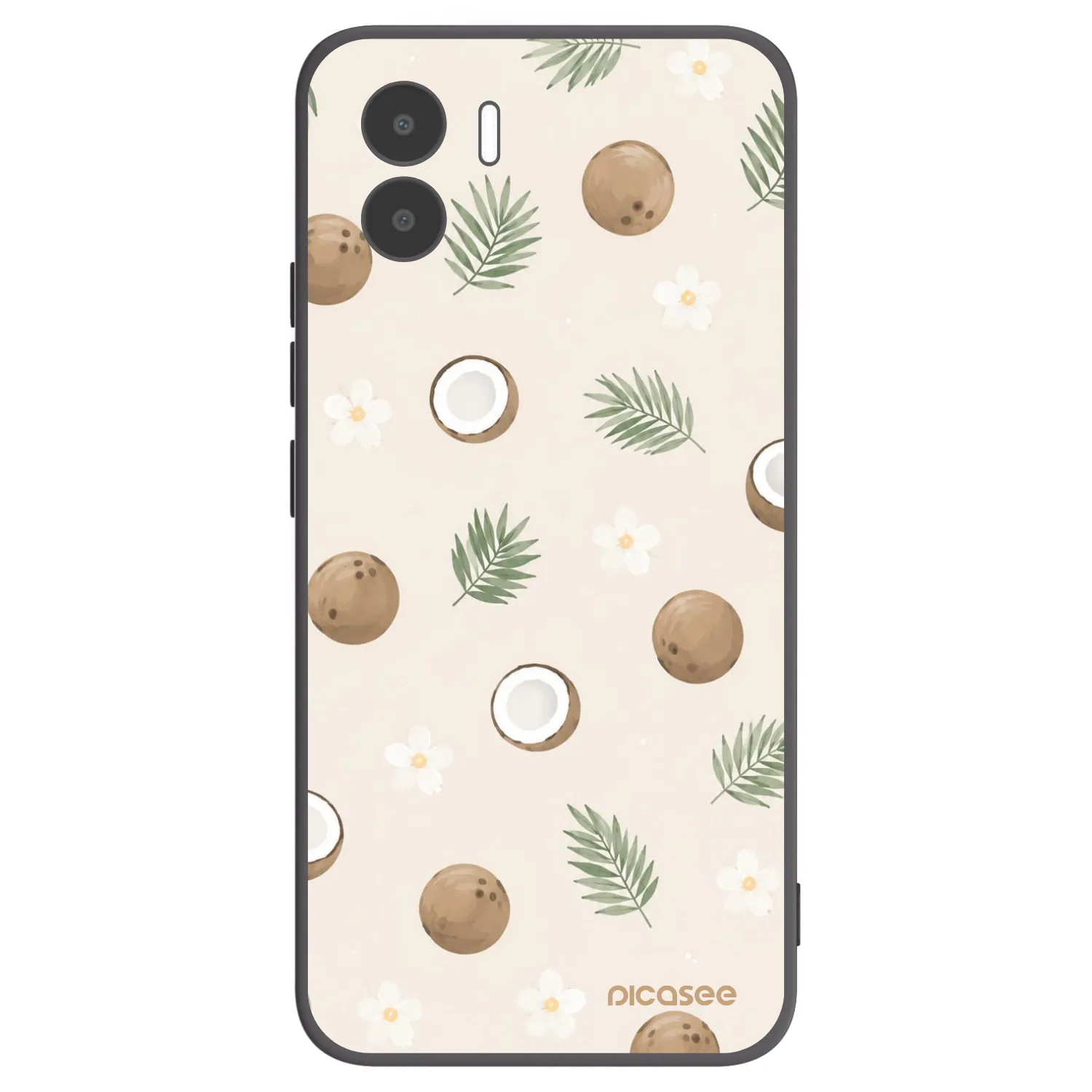 Picasee crna silikonska maskica za Xiaomi Redmi A1 - Coconut Breeze