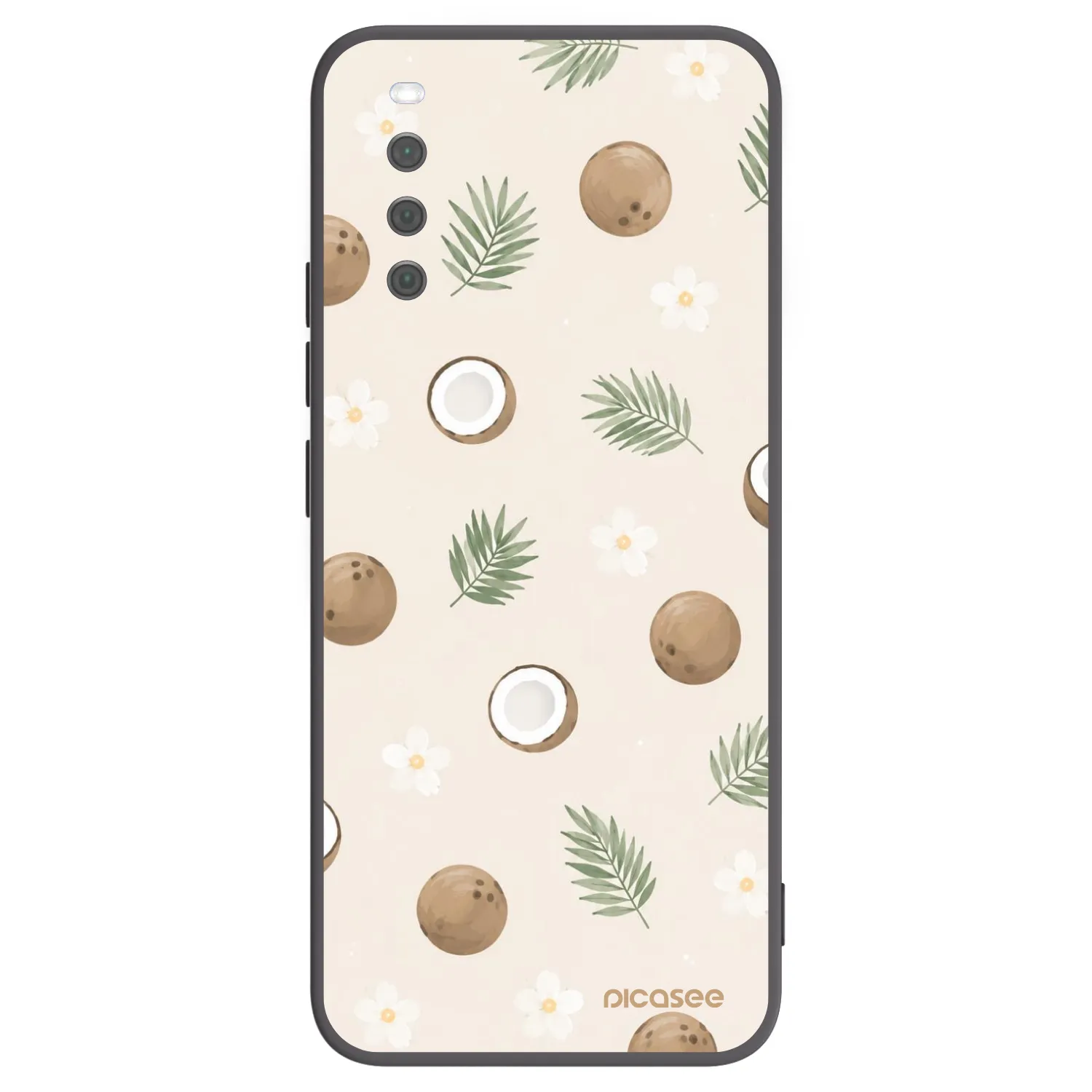 Picasee crna silikonska maskica za Sony Xperia 10 III - Coconut Breeze