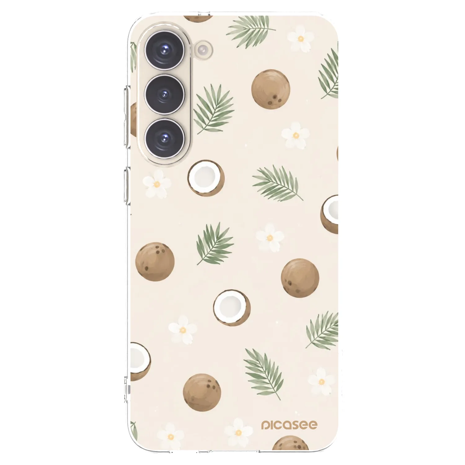 Picasee silikonska prozirna maskica za Samsung Galaxy S23+ 5G - Coconut Breeze