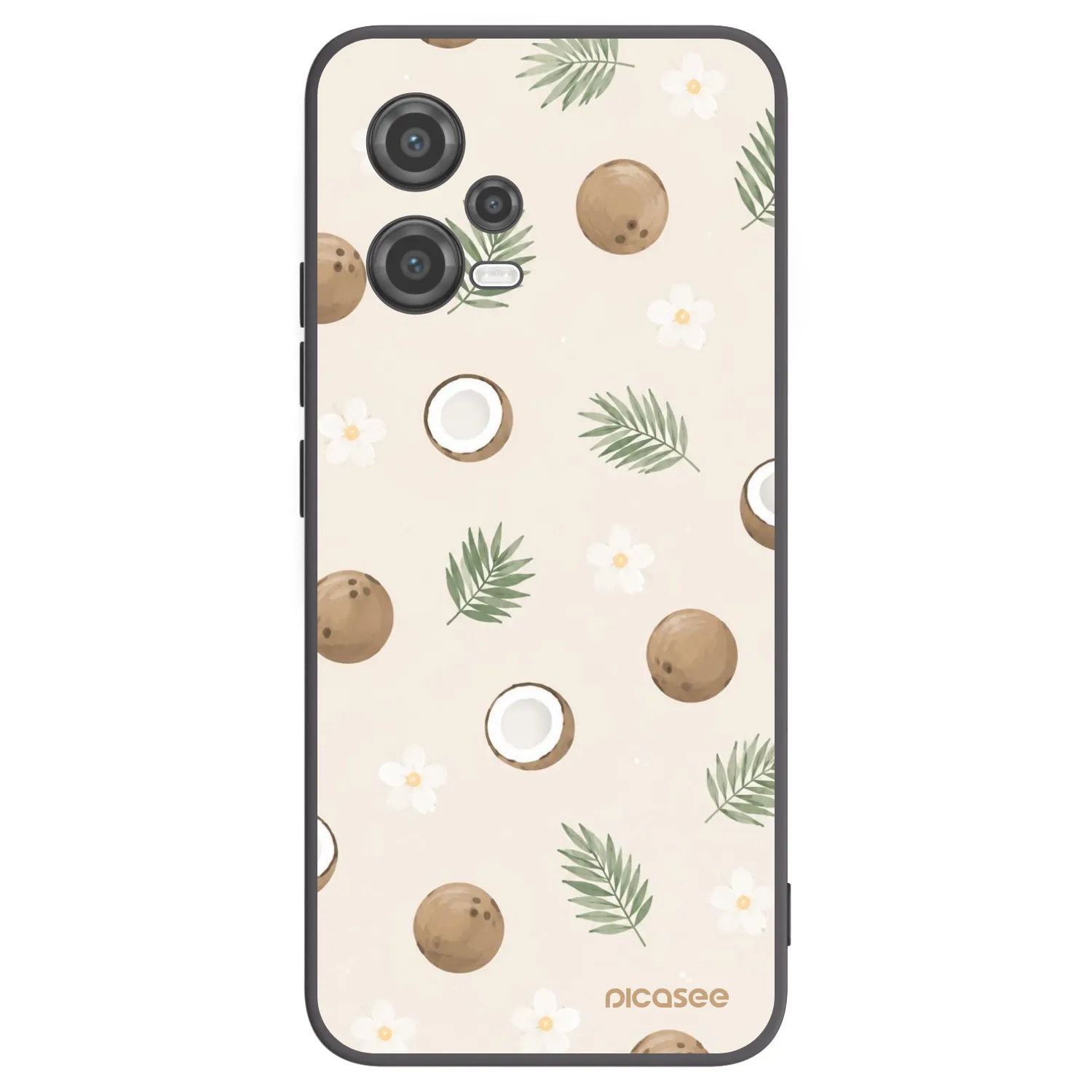 Picasee crna silikonska maskica za Xiaomi Poco X5 - Coconut Breeze