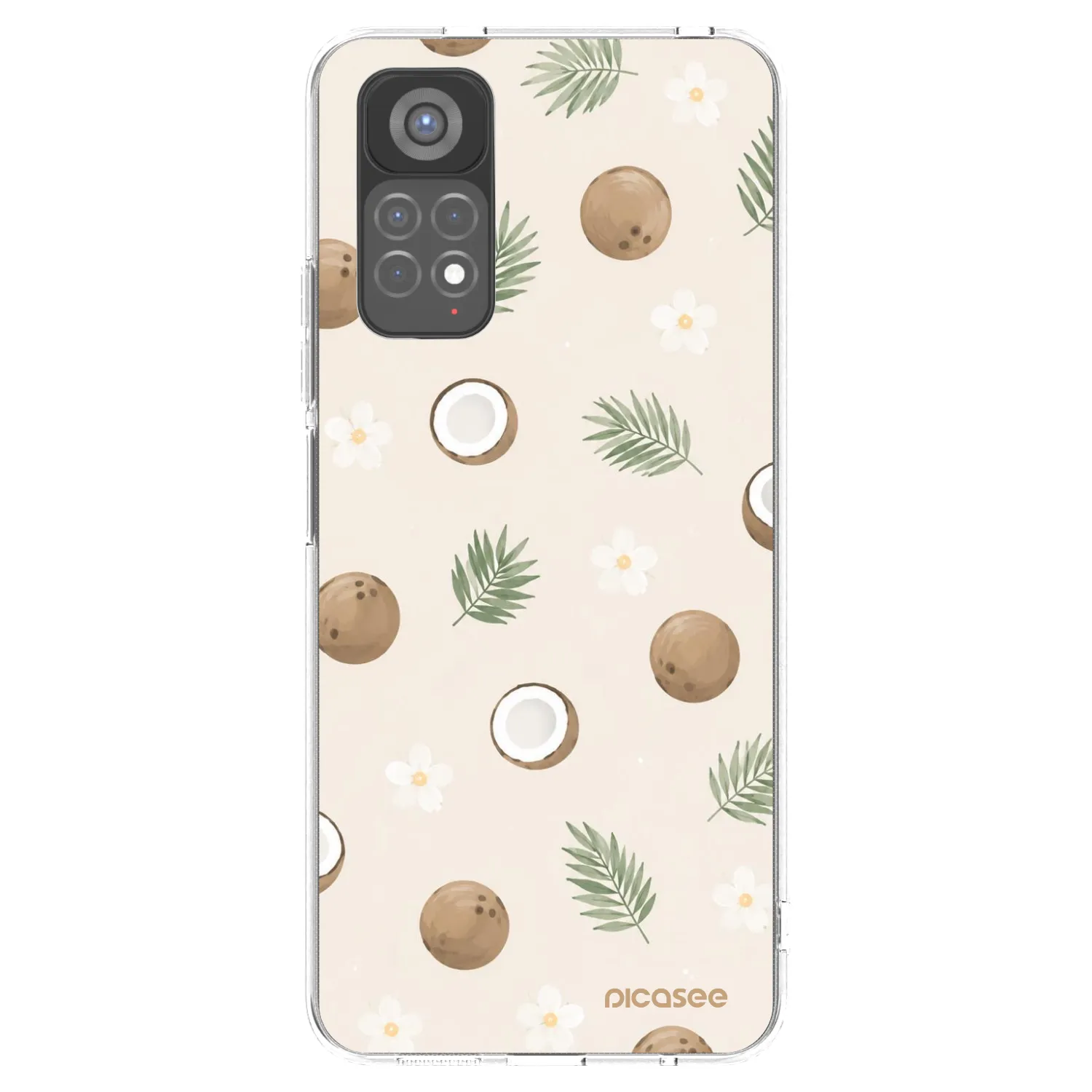 Picasee silikonska prozirna maskica za Xiaomi Redmi Note 11S 5G - Coconut Breeze