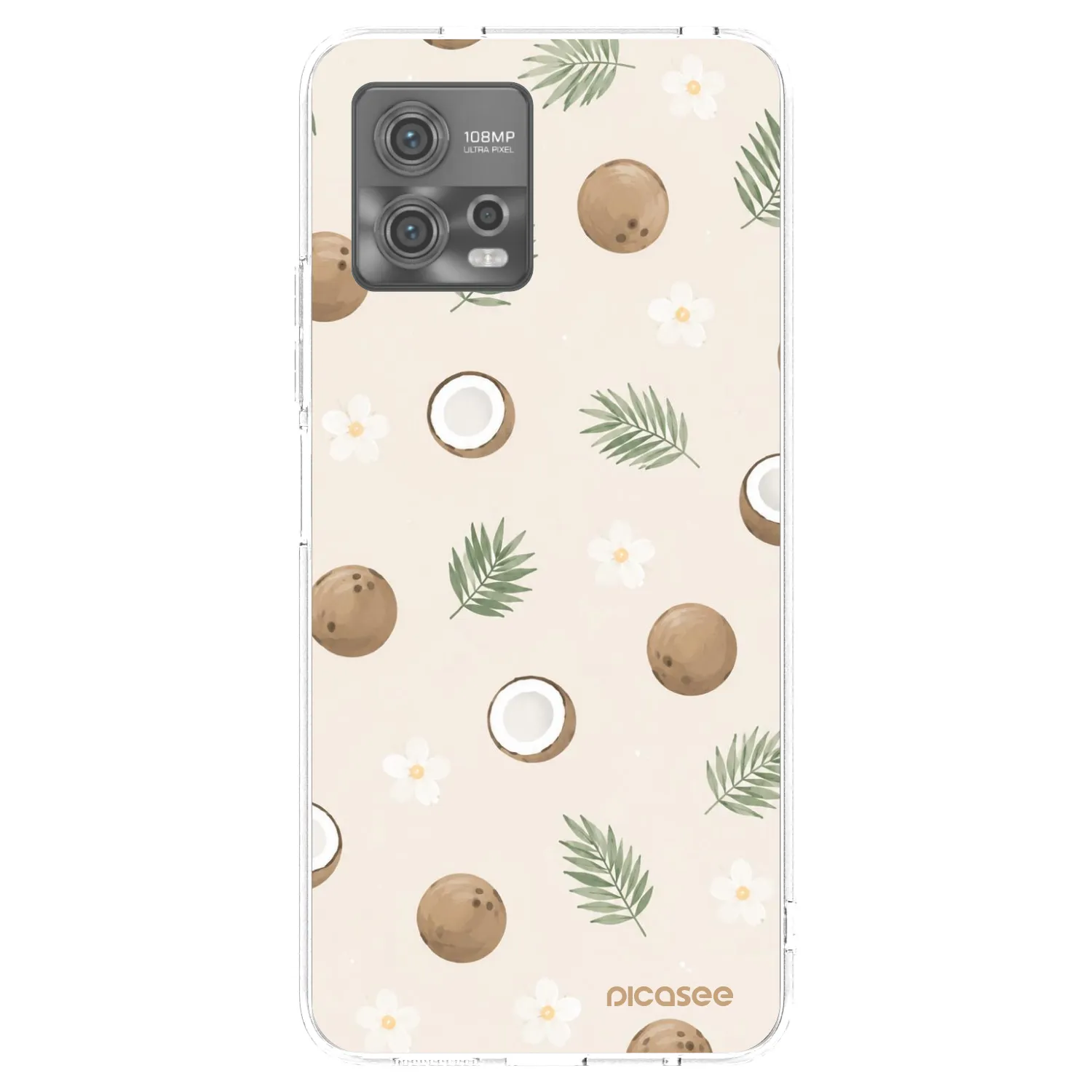 Picasee silikonska prozirna maskica za Motorola Moto G72 - Coconut Breeze