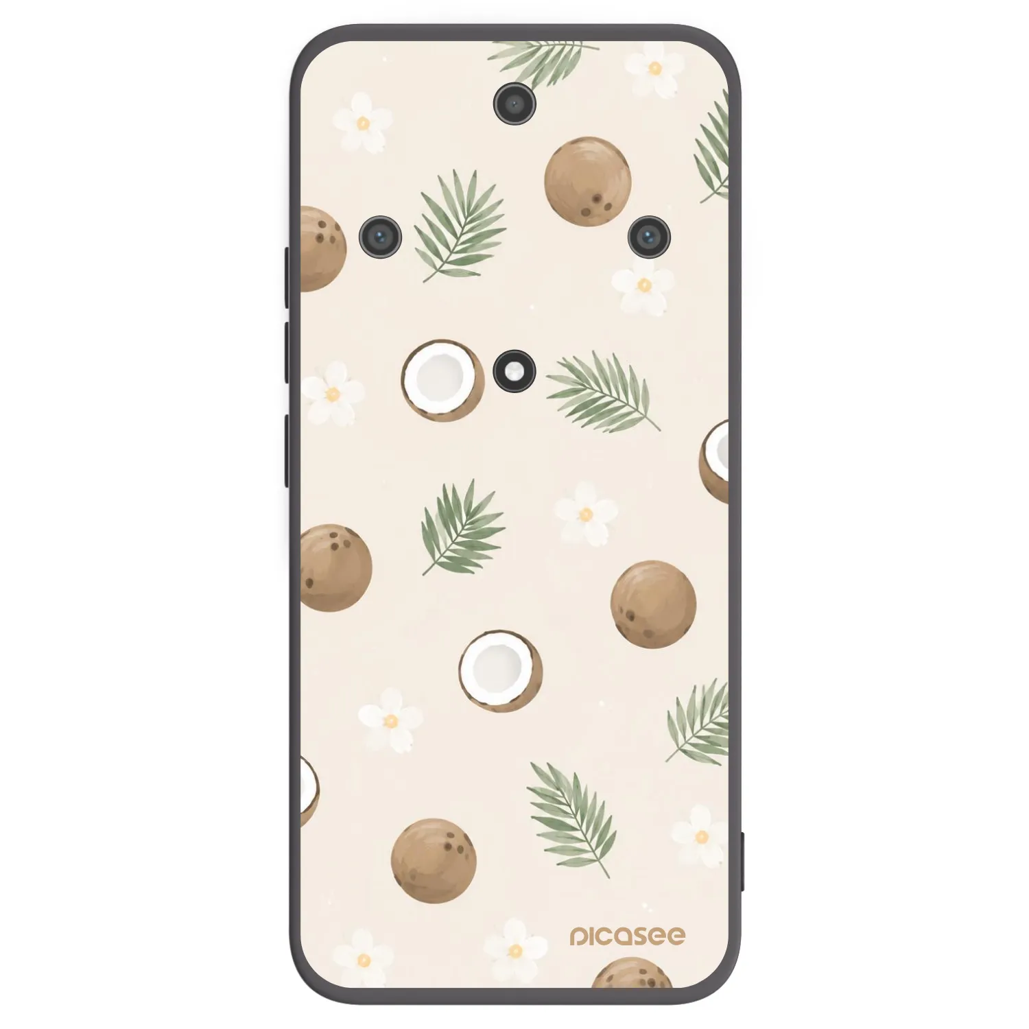 Picasee crna silikonska maskica za Honor Magic5 Lite 5G - Coconut Breeze