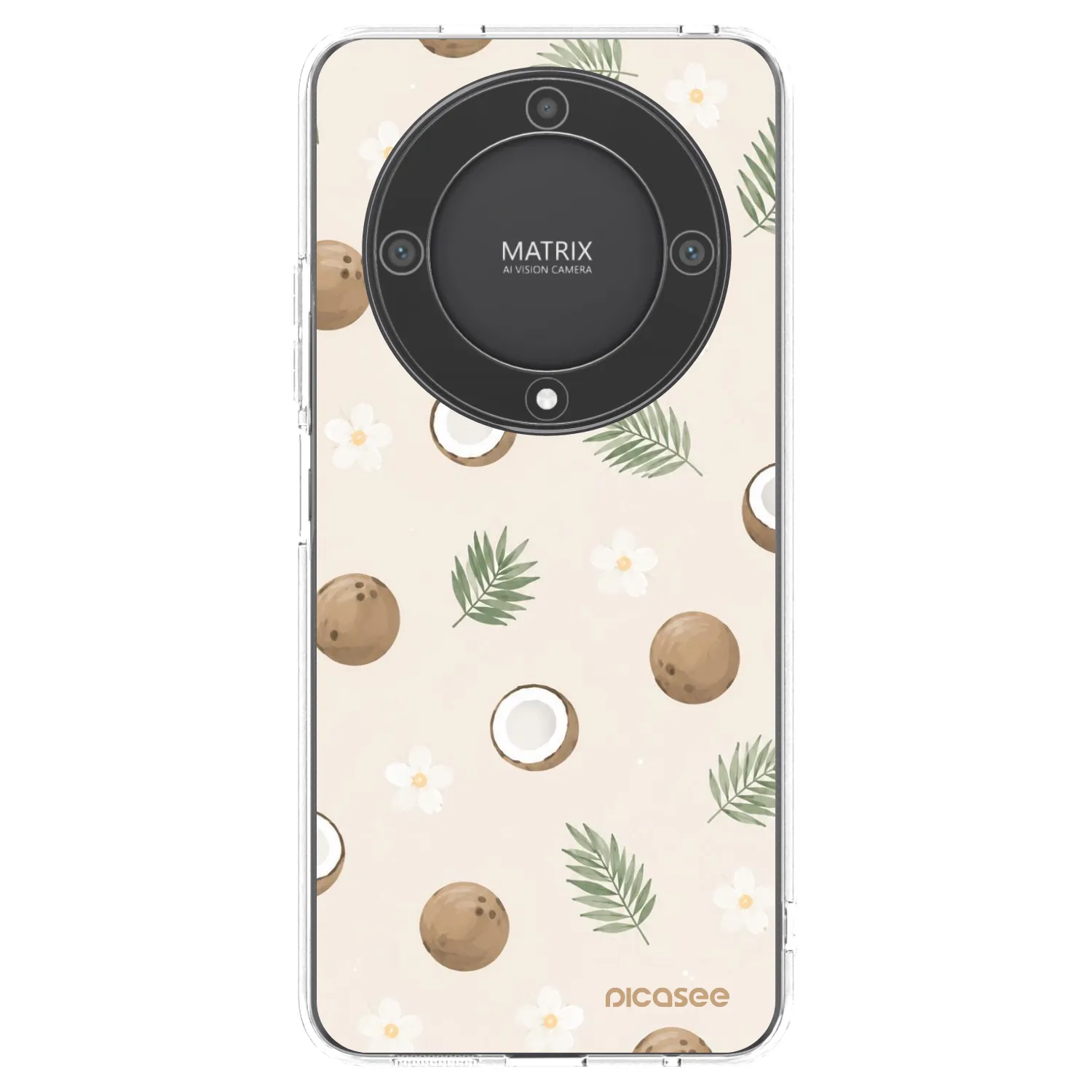 Picasee silikonska prozirna maskica za Honor Magic5 Lite 5G - Coconut Breeze