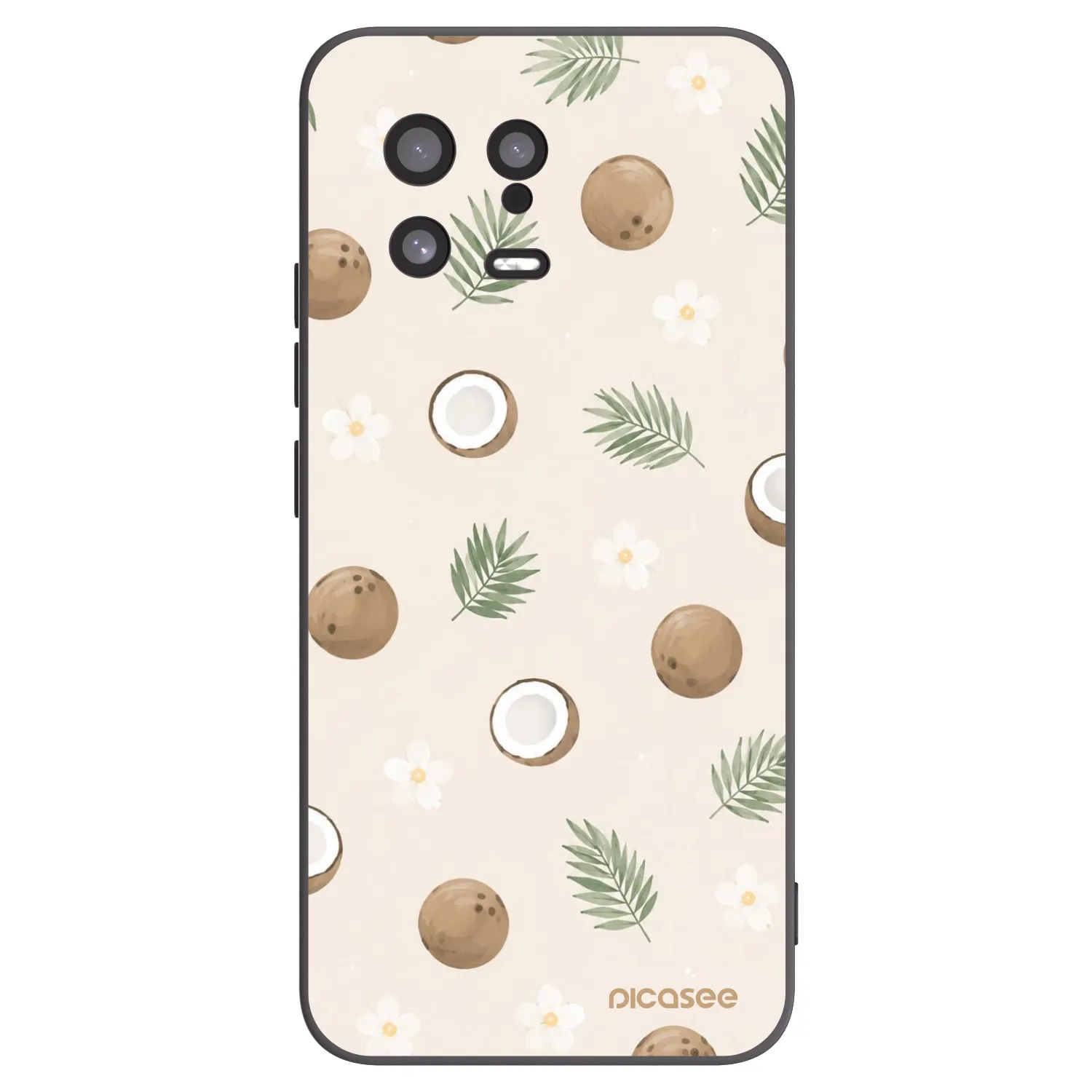 Picasee crna silikonska maskica za Xiaomi 13 - Coconut Breeze