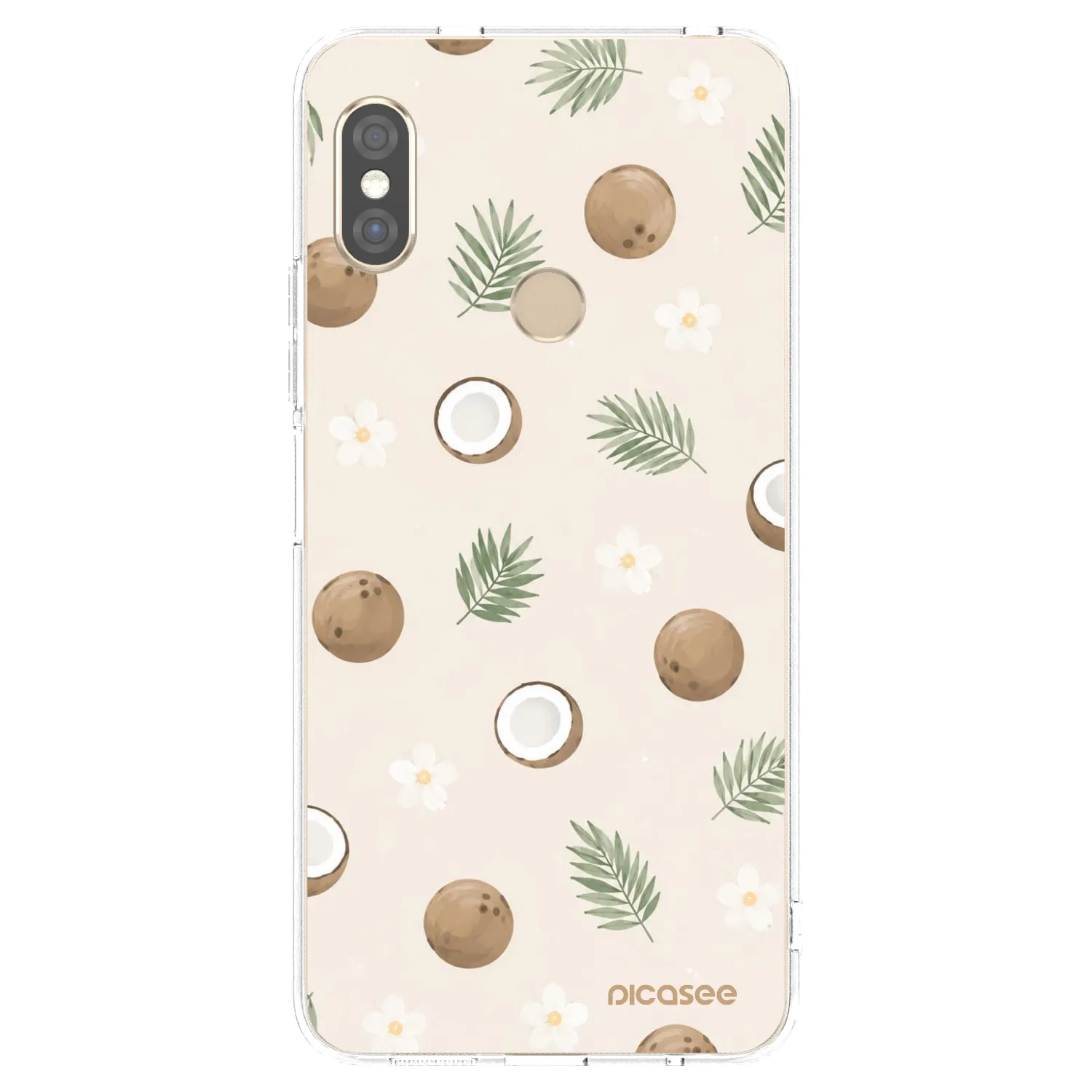 Picasee silikonska prozirna maskica za Xiaomi Redmi Note 5 Global - Coconut Breeze