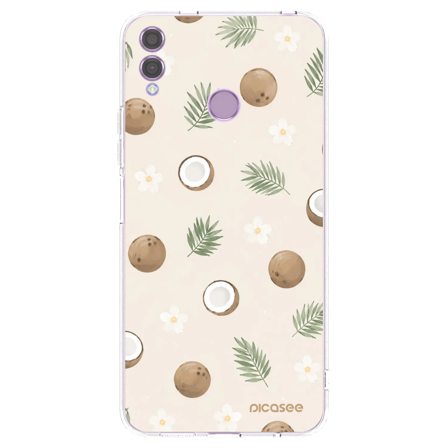 Picasee silikonska prozirna maskica za Honor 8X - Coconut Breeze