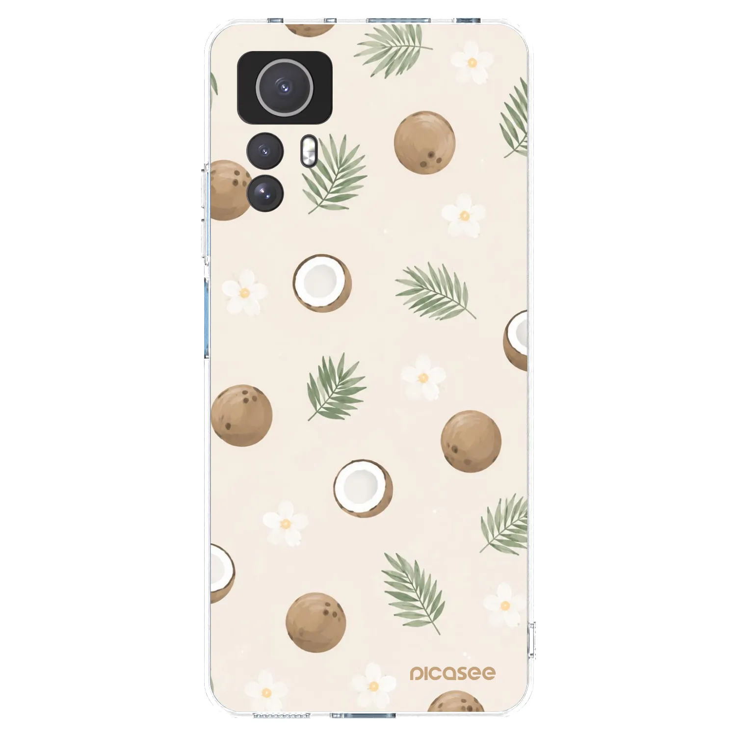 Picasee silikonska prozirna maskica za Xiaomi Redmi Note 12S - Coconut Breeze