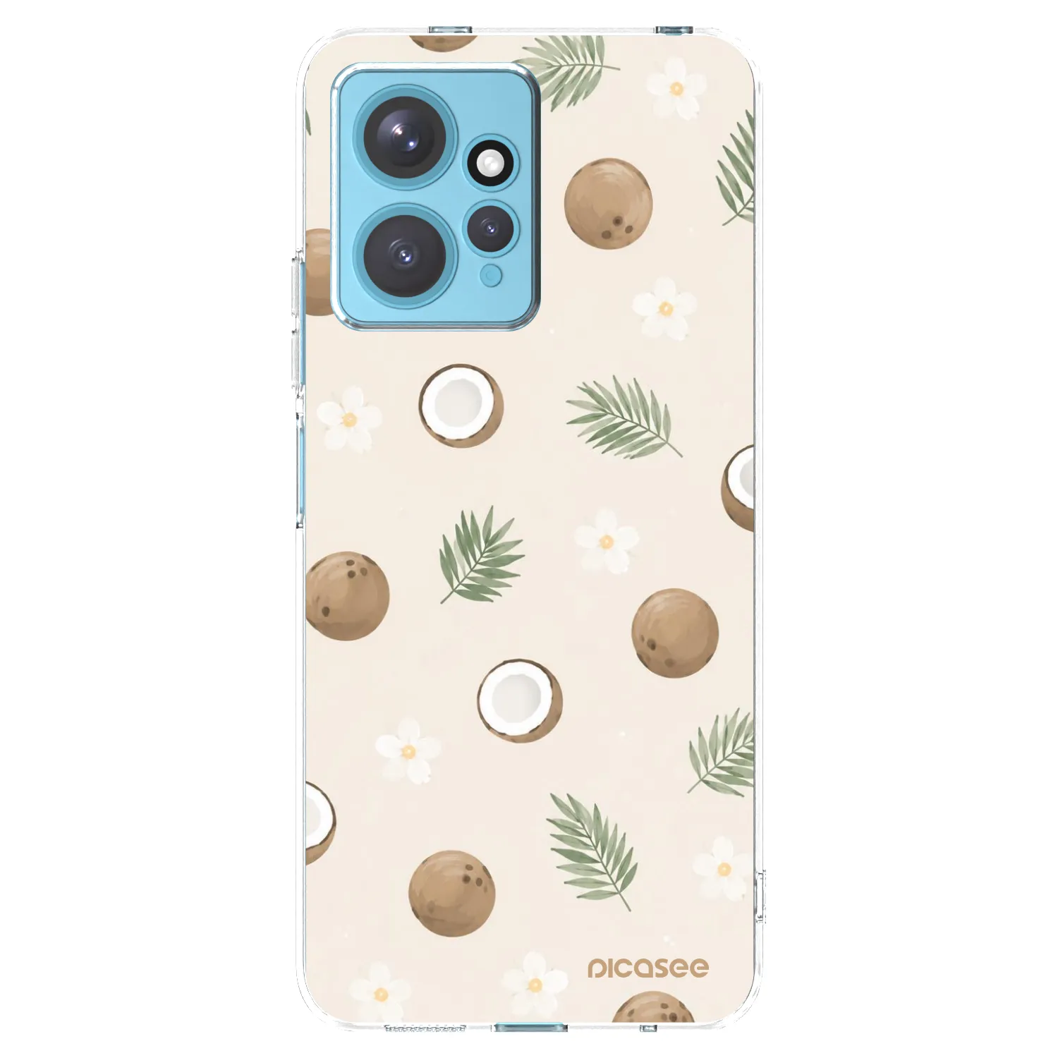 Picasee silikonska prozirna maskica za Xiaomi Redmi Note 12 4G - Coconut Breeze
