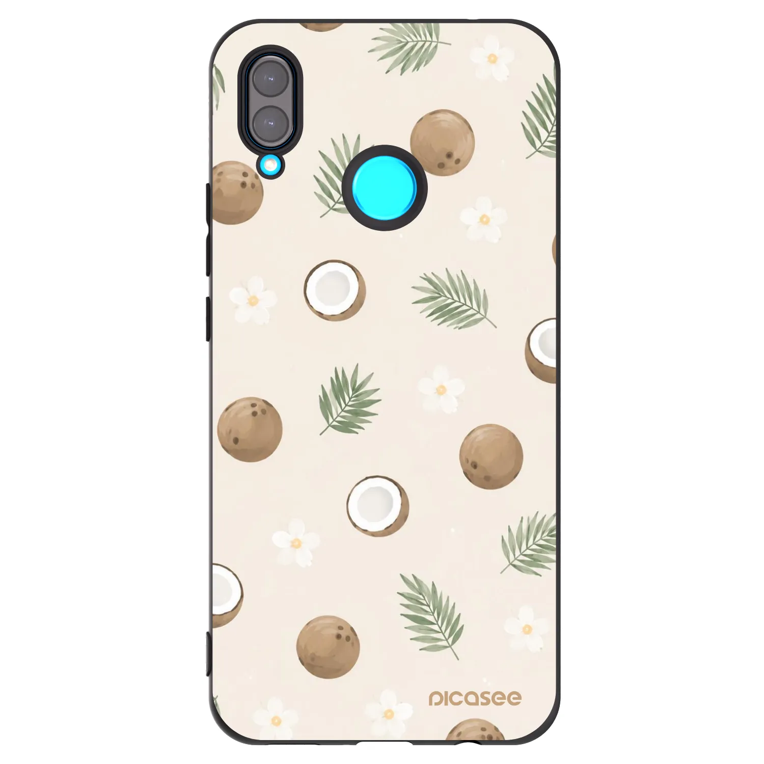 Picasee crna silikonska maskica za Huawei Nova 3 - Coconut Breeze