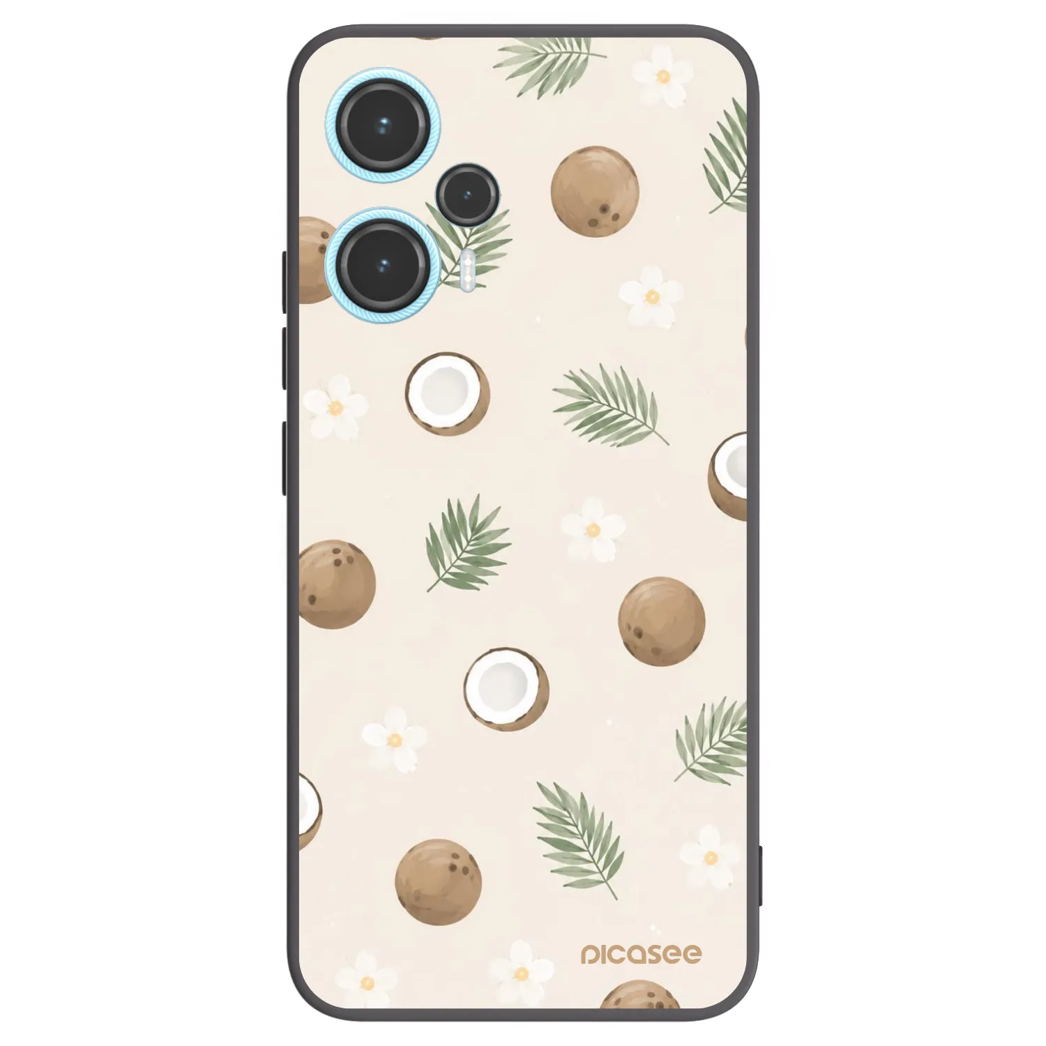 Picasee crna silikonska maskica za Xiaomi Poco F5 - Coconut Breeze