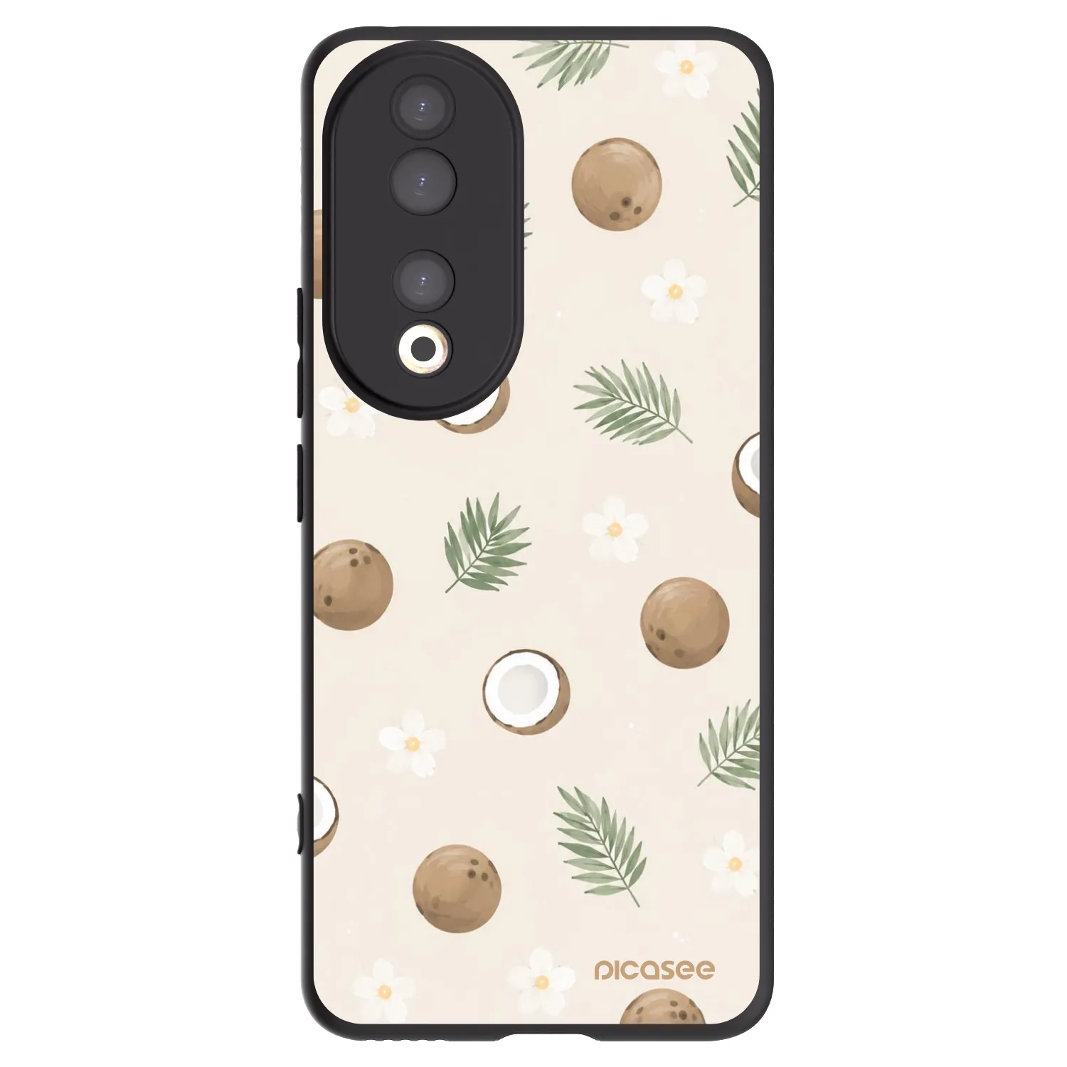 Picasee crna silikonska maskica za Honor 90 5G - Coconut Breeze