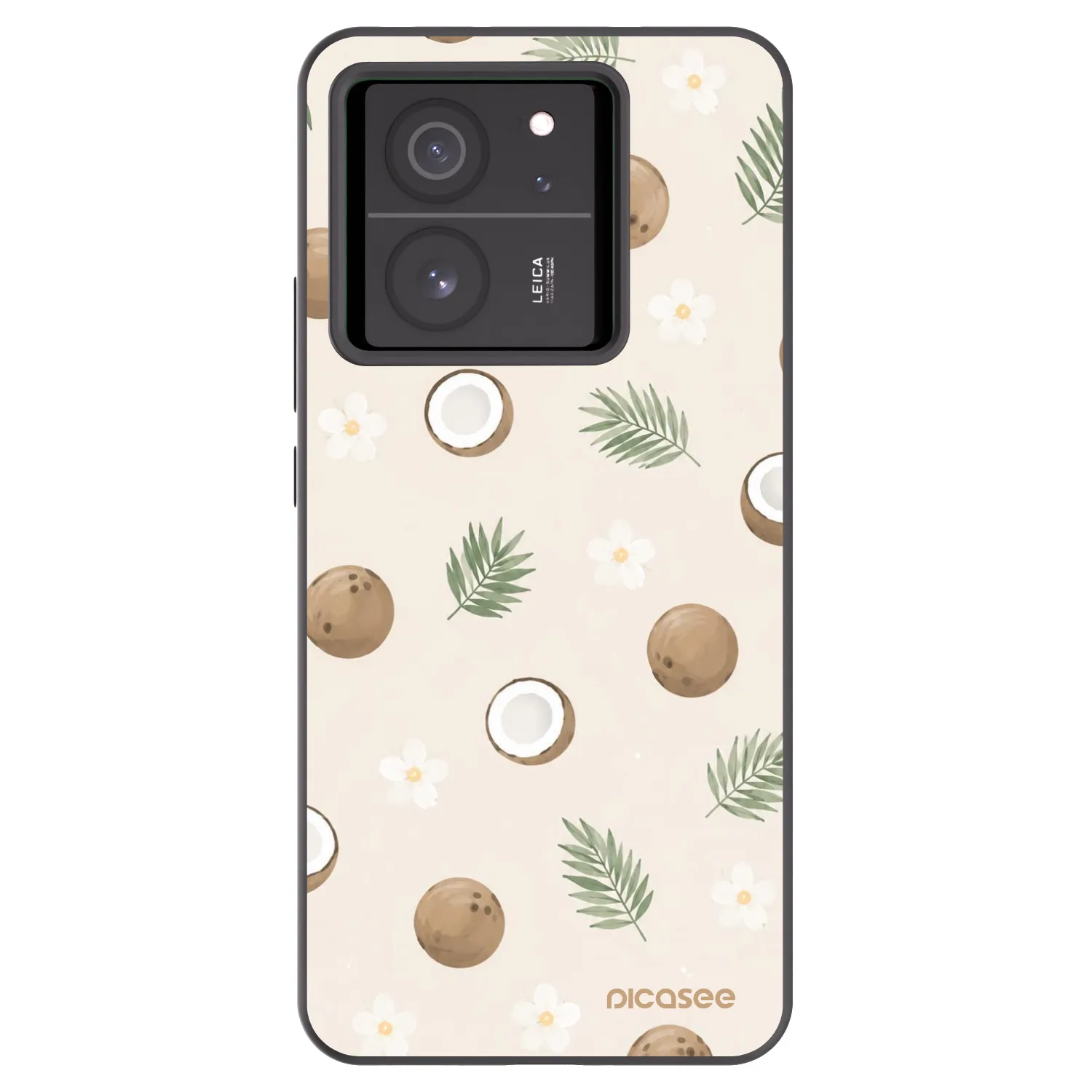 Picasee crna silikonska maskica za Xiaomi 13T - Coconut Breeze