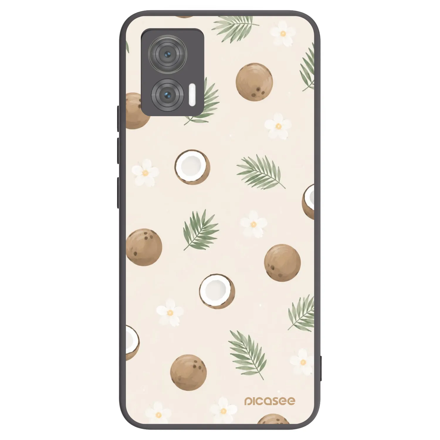 Picasee crna silikonska maskica za Motorola Edge 30 Neo - Coconut Breeze