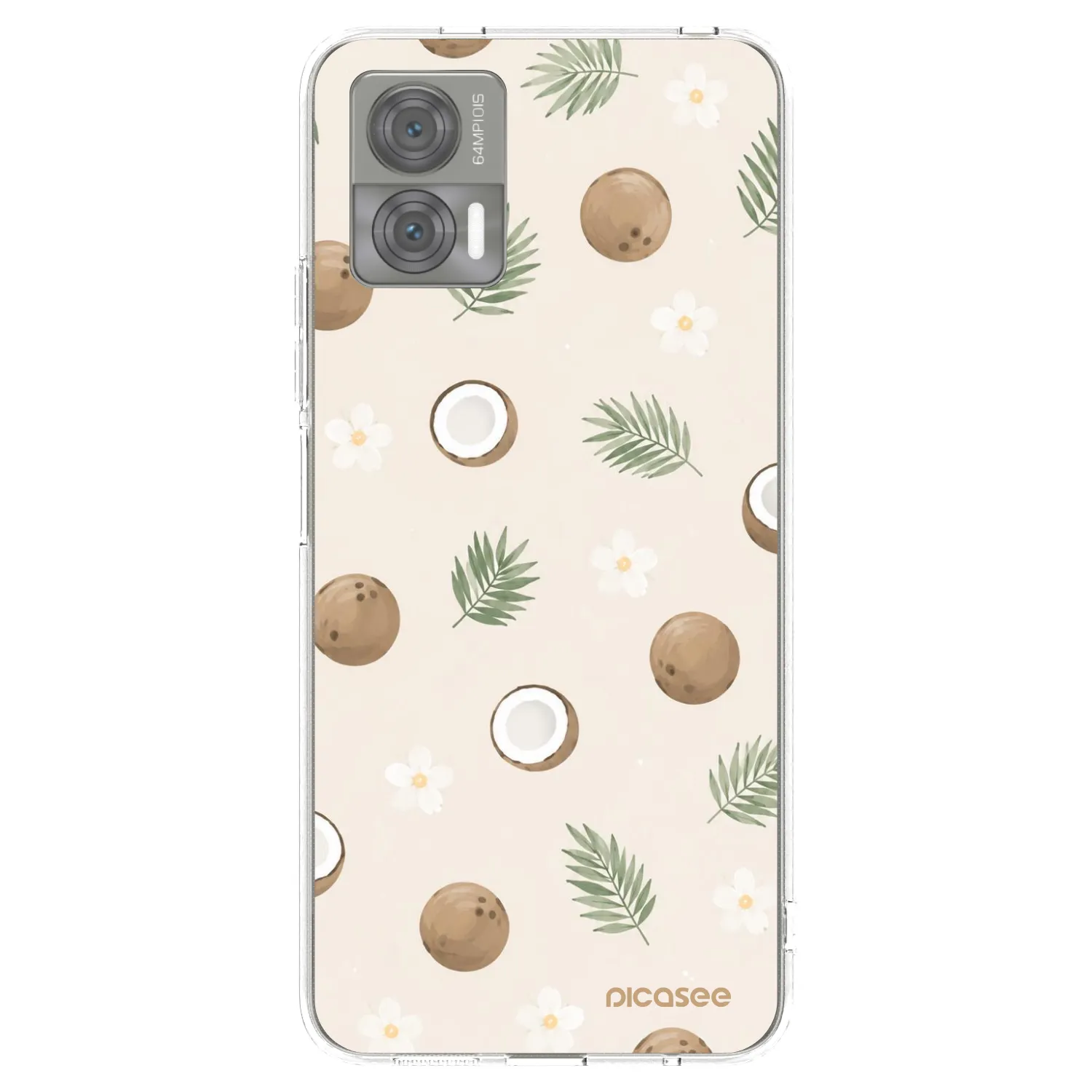 Picasee silikonska prozirna maskica za Motorola Edge 30 Neo - Coconut Breeze