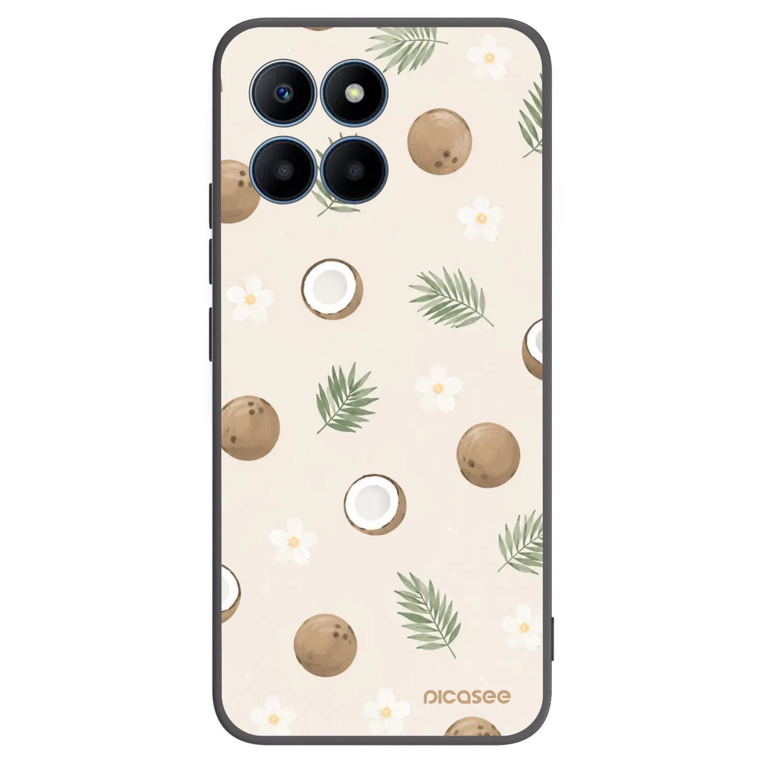 Picasee crna silikonska maskica za Honor 70 Lite - Coconut Breeze