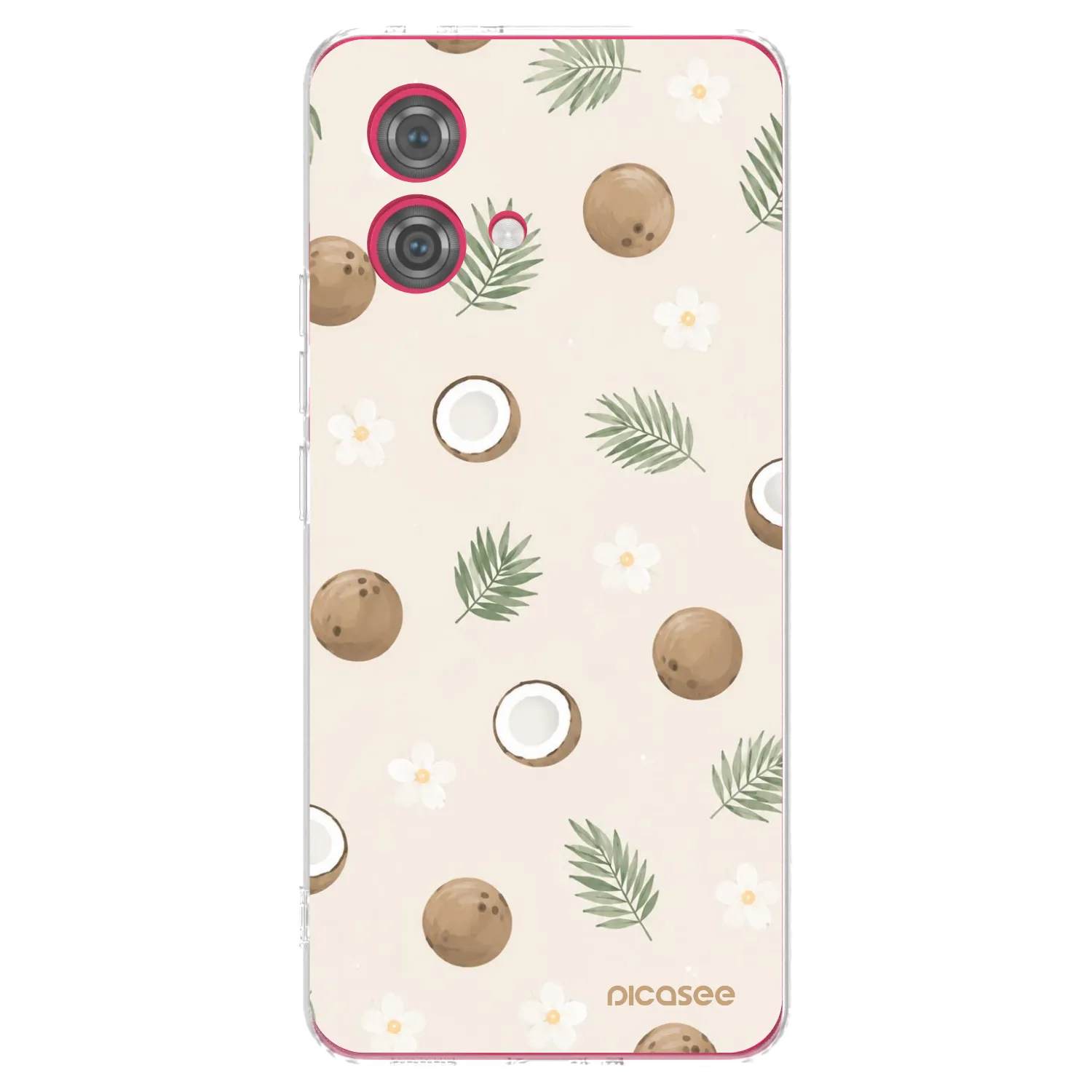 Picasee silikonska prozirna maskica za Motorola Moto G84 5G - Coconut Breeze
