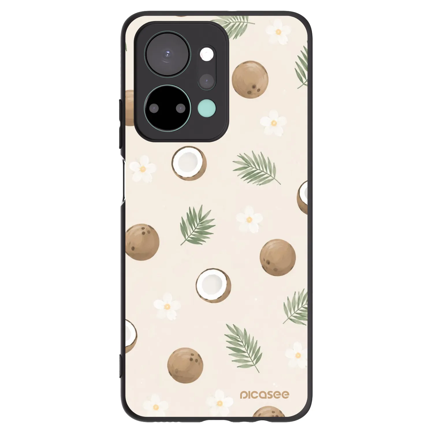 Picasee crna silikonska maskica za Honor X7a - Coconut Breeze
