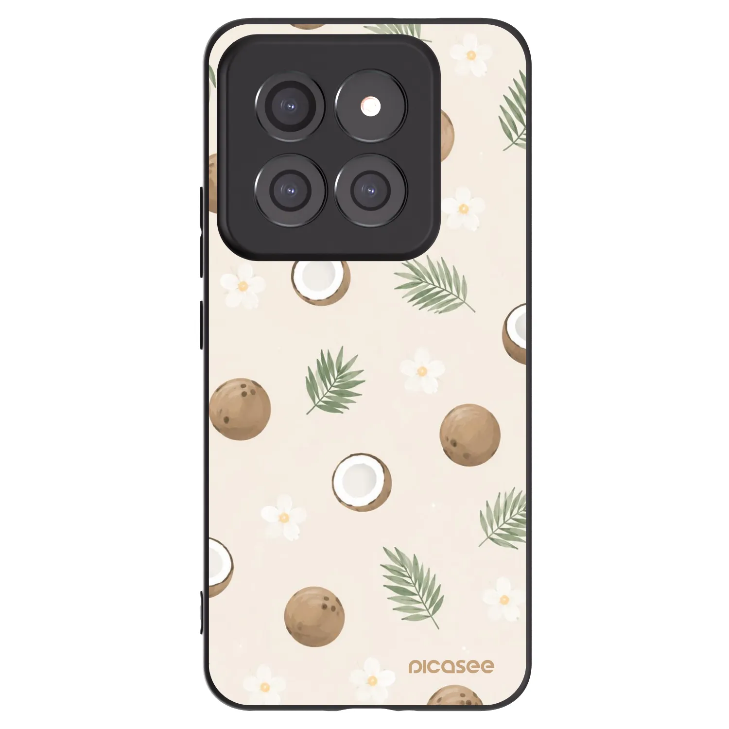 Picasee crna silikonska maskica za Xiaomi 14 Pro - Coconut Breeze