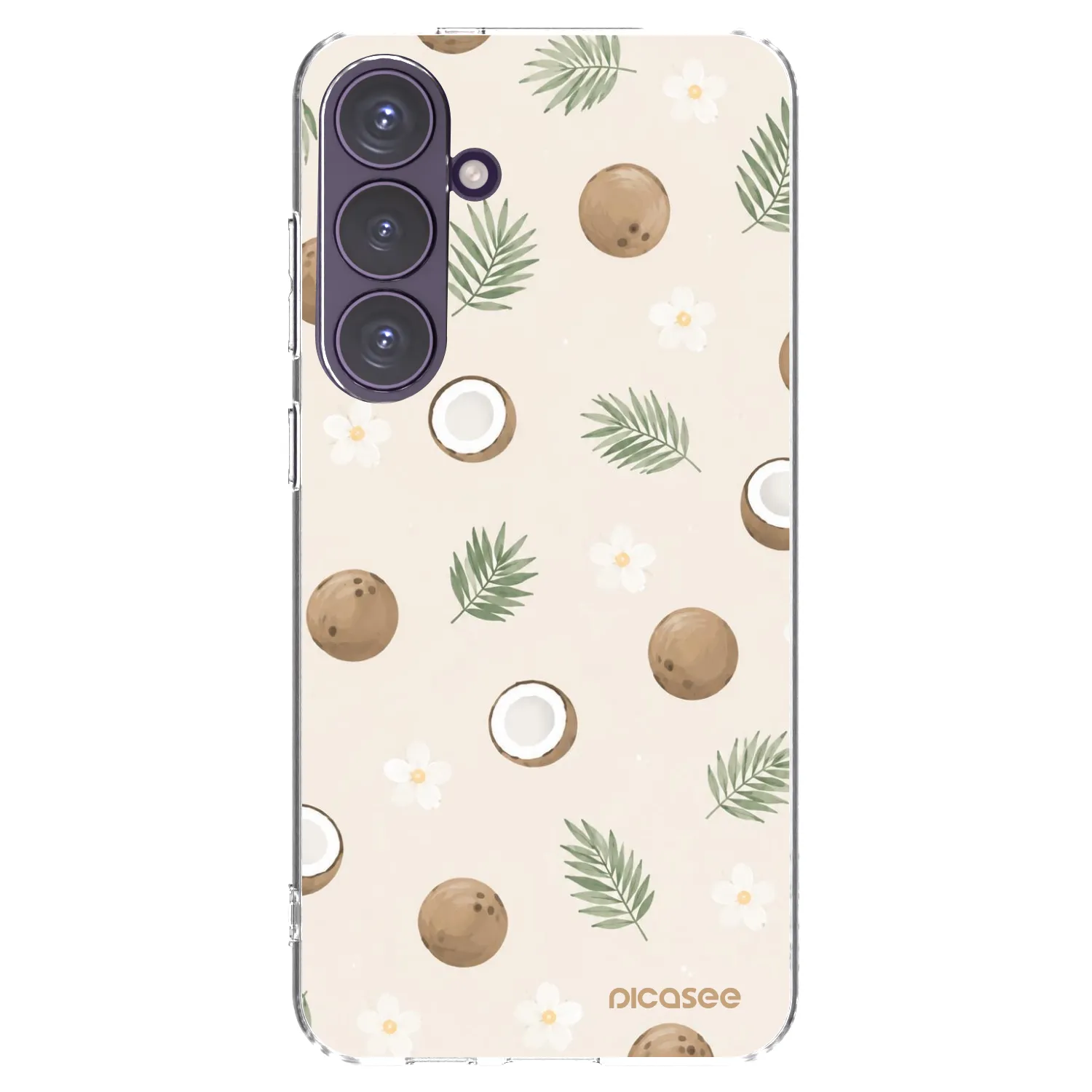 Picasee silikonska prozirna maskica za Samsung Galaxy S24+ S926B 5G - Coconut Breeze