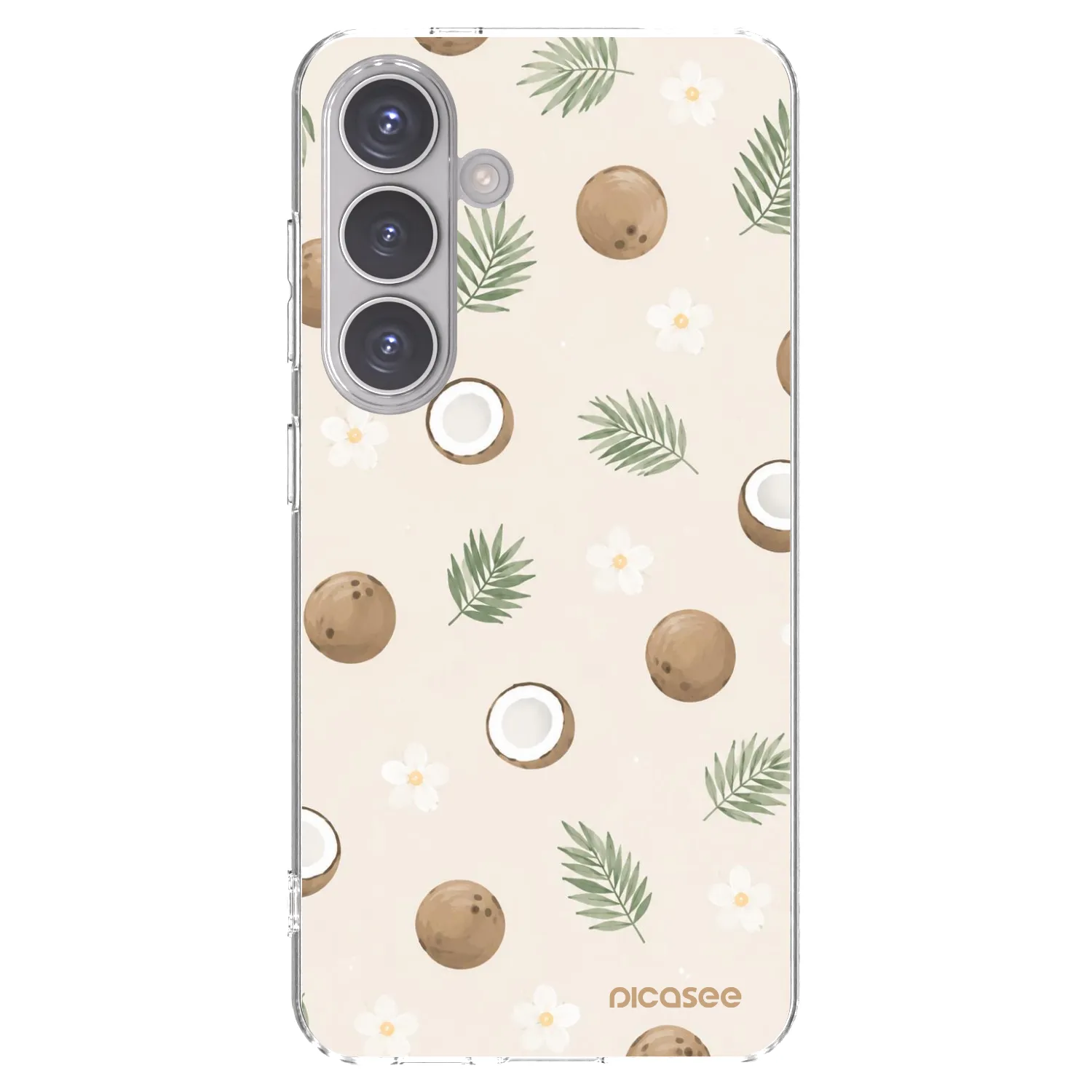 Picasee silikonska prozirna maskica za Samsung Galaxy S24 S921B 5G - Coconut Breeze