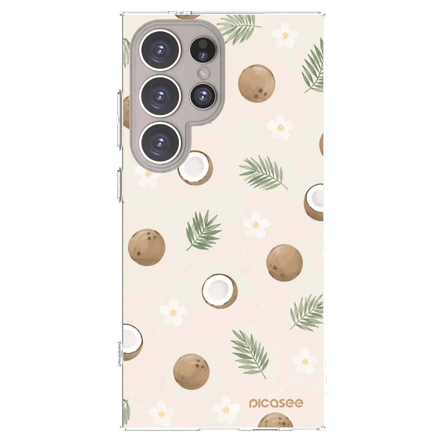Picasee silikonska prozirna maskica za Samsung Galaxy S24 Ultra S928B 5G - Coconut Breeze