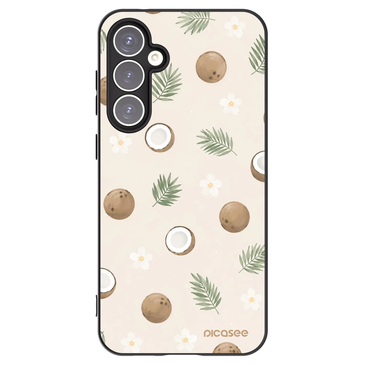 Picasee crna silikonska maskica za Samsung Galaxy S23 FE S711B - Coconut Breeze