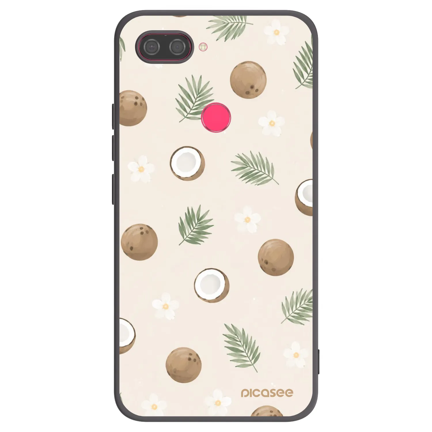 Picasee crna silikonska maskica za Xiaomi Mi 8 Lite - Coconut Breeze