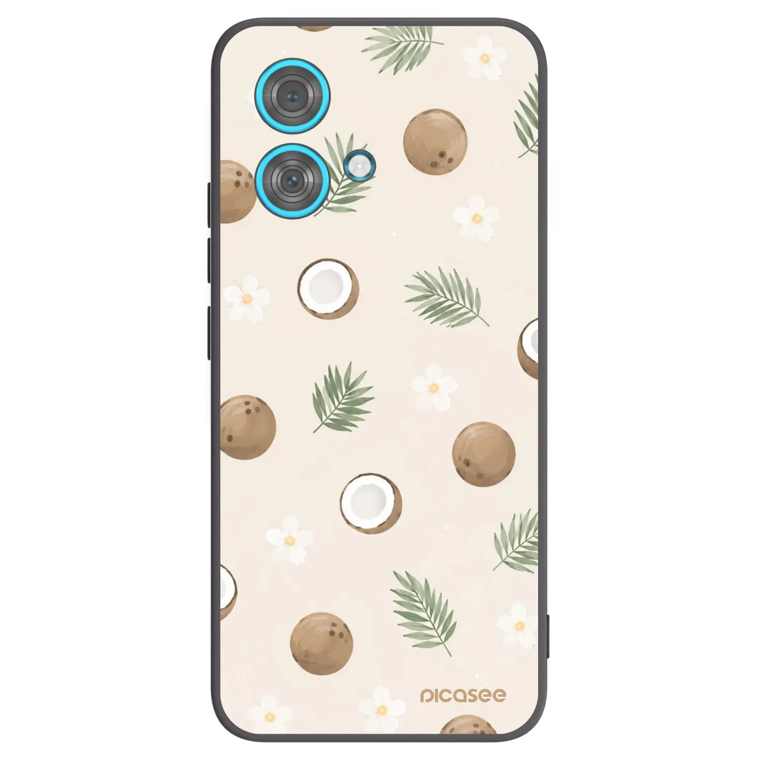 Picasee crna silikonska maskica za Motorola Edge 40 Neo - Coconut Breeze