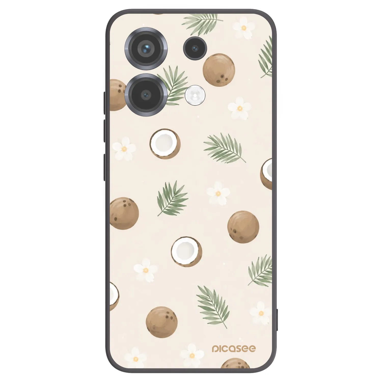 Picasee crna silikonska maskica za Xiaomi Poco X6 - Coconut Breeze