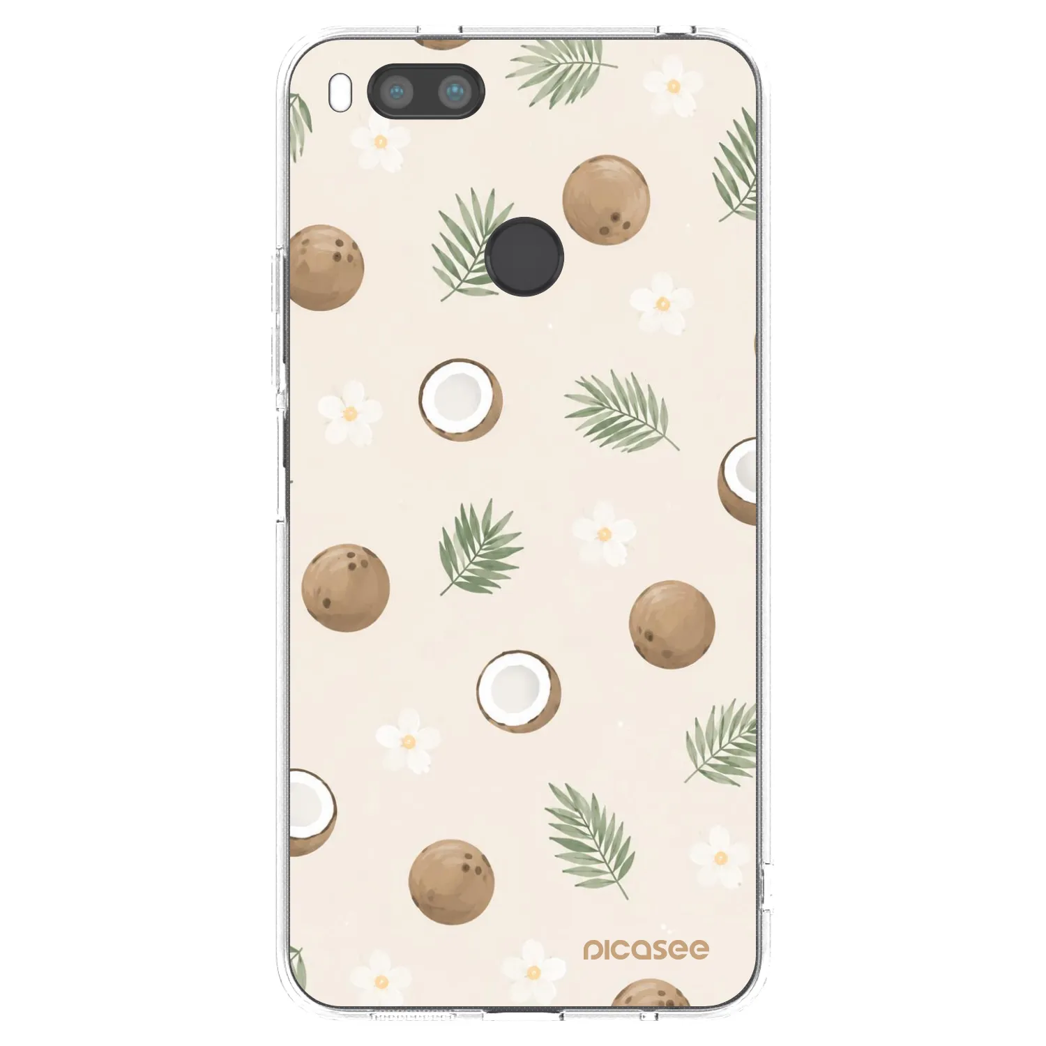 Picasee silikonska prozirna maskica za Xiaomi Mi A1 Global - Coconut Breeze