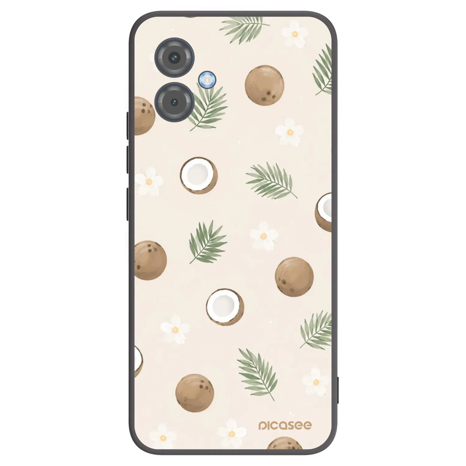 Picasee crna silikonska maskica za Motorola Moto G14 - Coconut Breeze