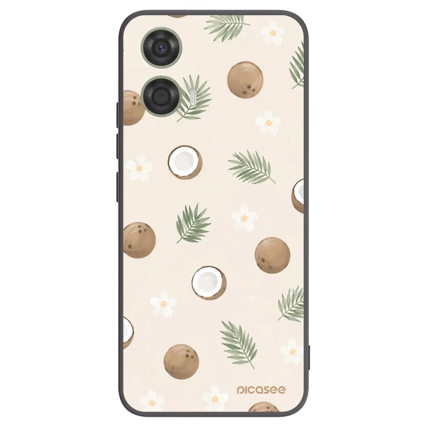Picasee crna silikonska maskica za Motorola Moto G24 - Coconut Breeze