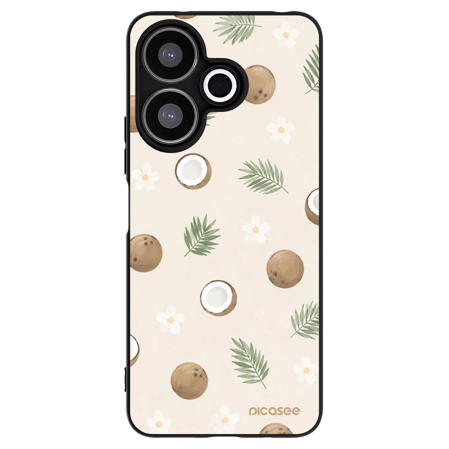 Picasee crna silikonska maskica za Xiaomi Redmi 13 4G - Coconut Breeze