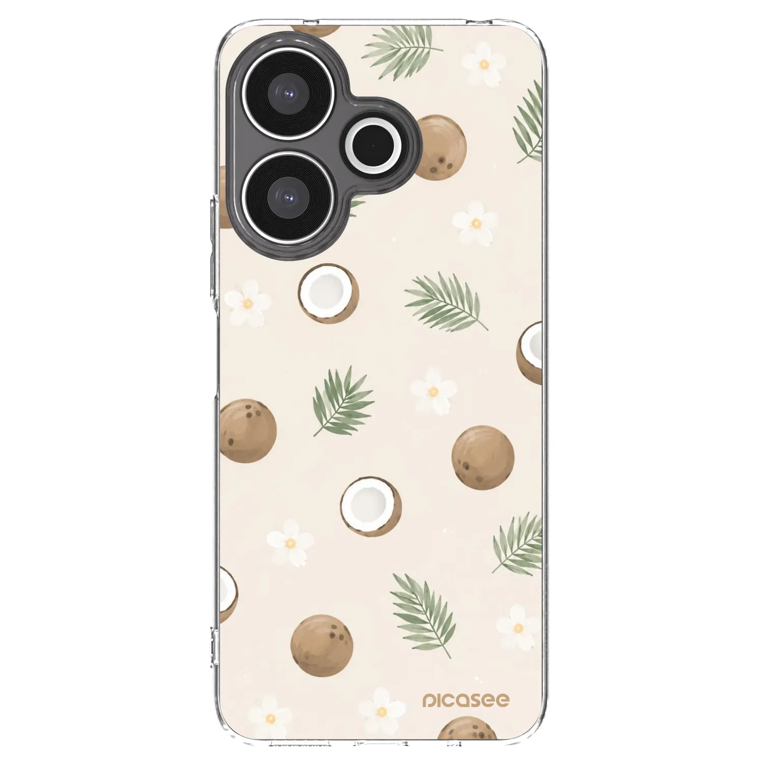 Picasee silikonska prozirna maskica za Xiaomi Redmi 13 4G - Coconut Breeze