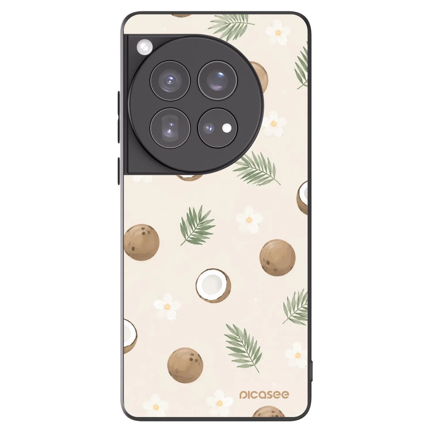 Picasee crna silikonska maskica za OnePlus 12 5G - Coconut Breeze