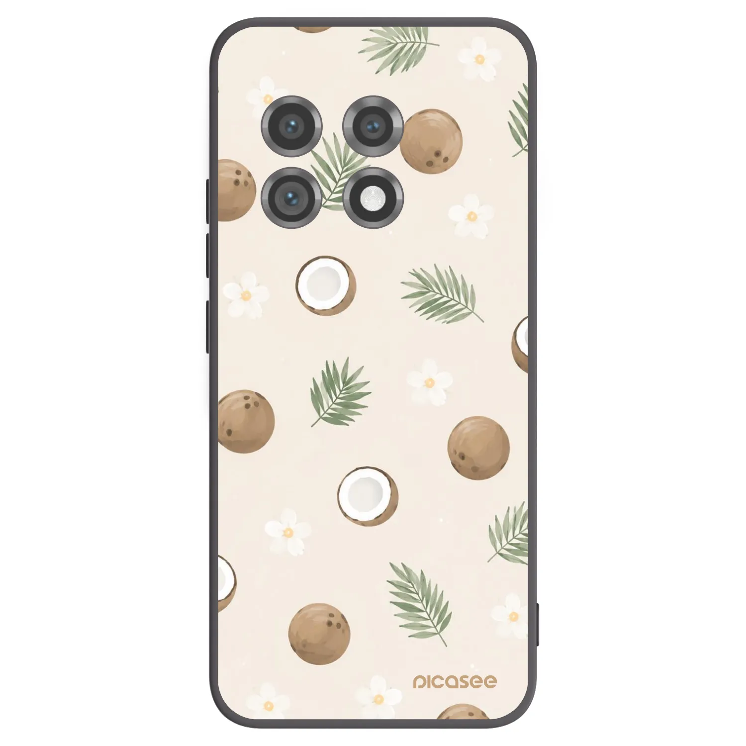 Picasee crna silikonska maskica za OnePlus 11 5G - Coconut Breeze