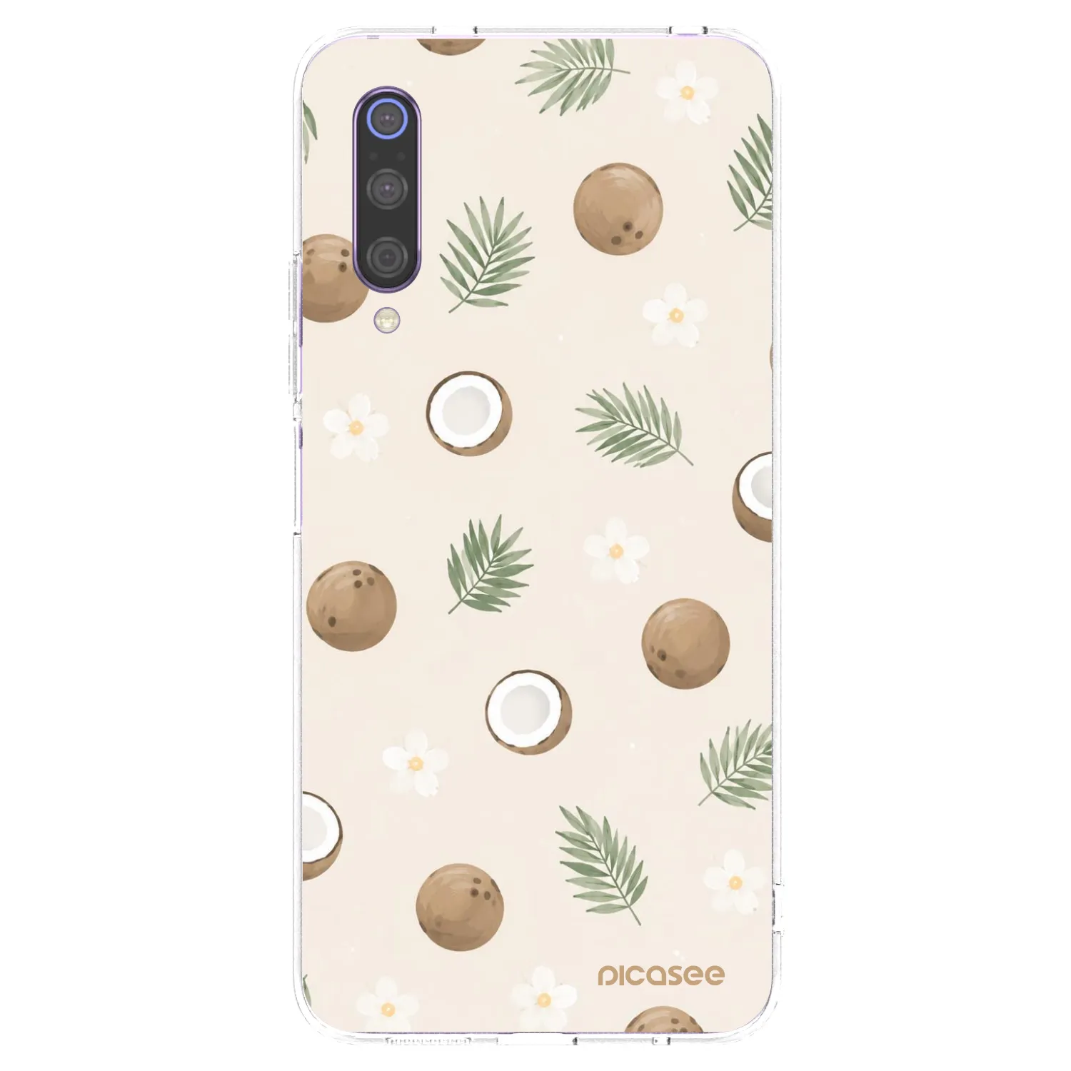 Picasee silikonska prozirna maskica za Xiaomi Mi 9 - Coconut Breeze