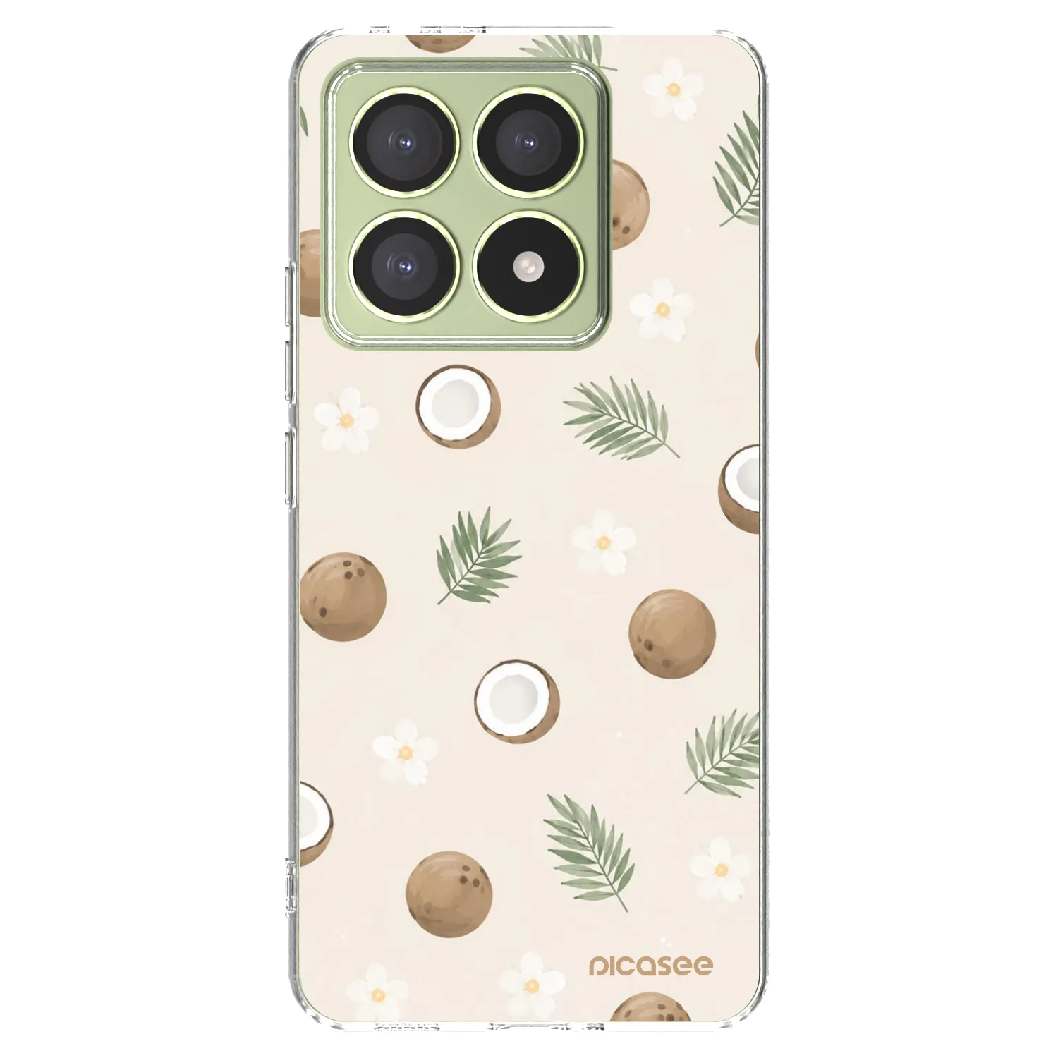Picasee silikonska prozirna maskica za Xiaomi 14T - Coconut Breeze