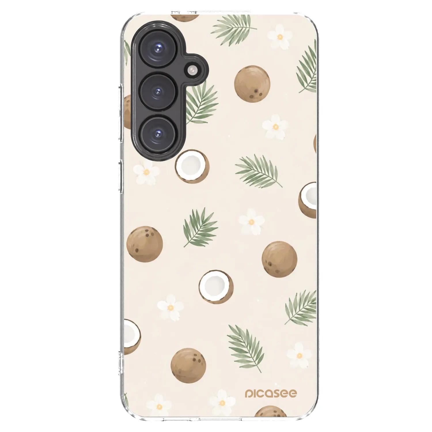Picasee silikonska prozirna maskica za Samsung Galaxy S24 FE S721B - Coconut Breeze